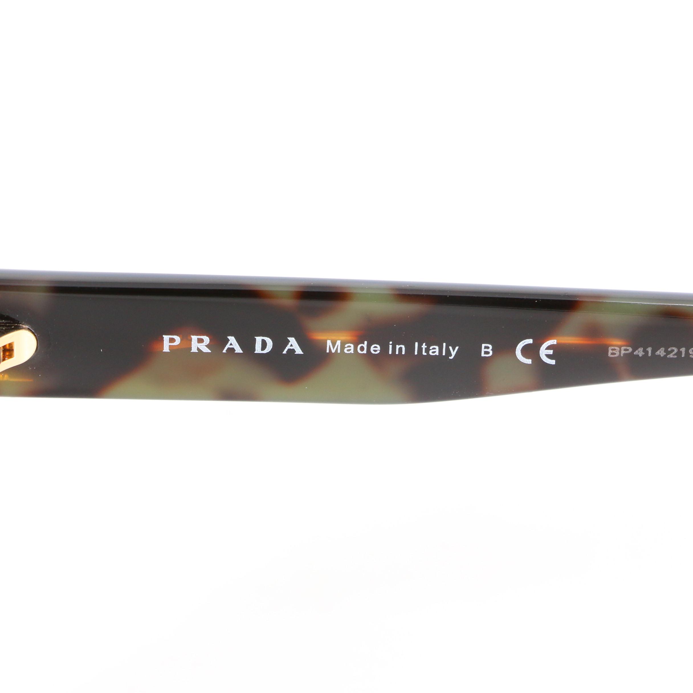 Prada SPR 16X-F Round Sunglasses with Case and Box