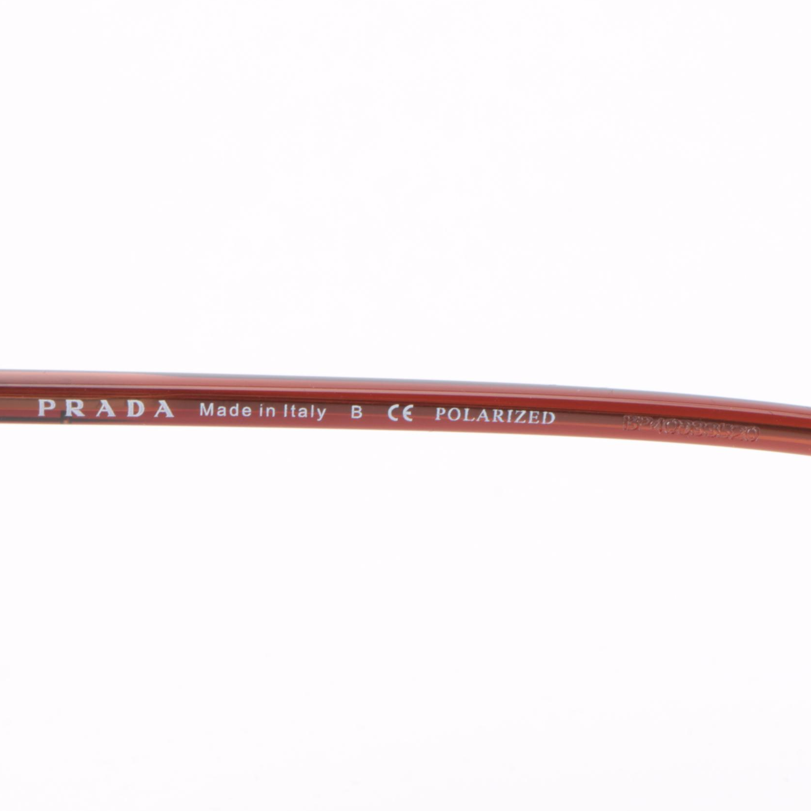 Prada SPR19X Square Dark Havana Frame Sunglasses with Brown Polarized Lenses