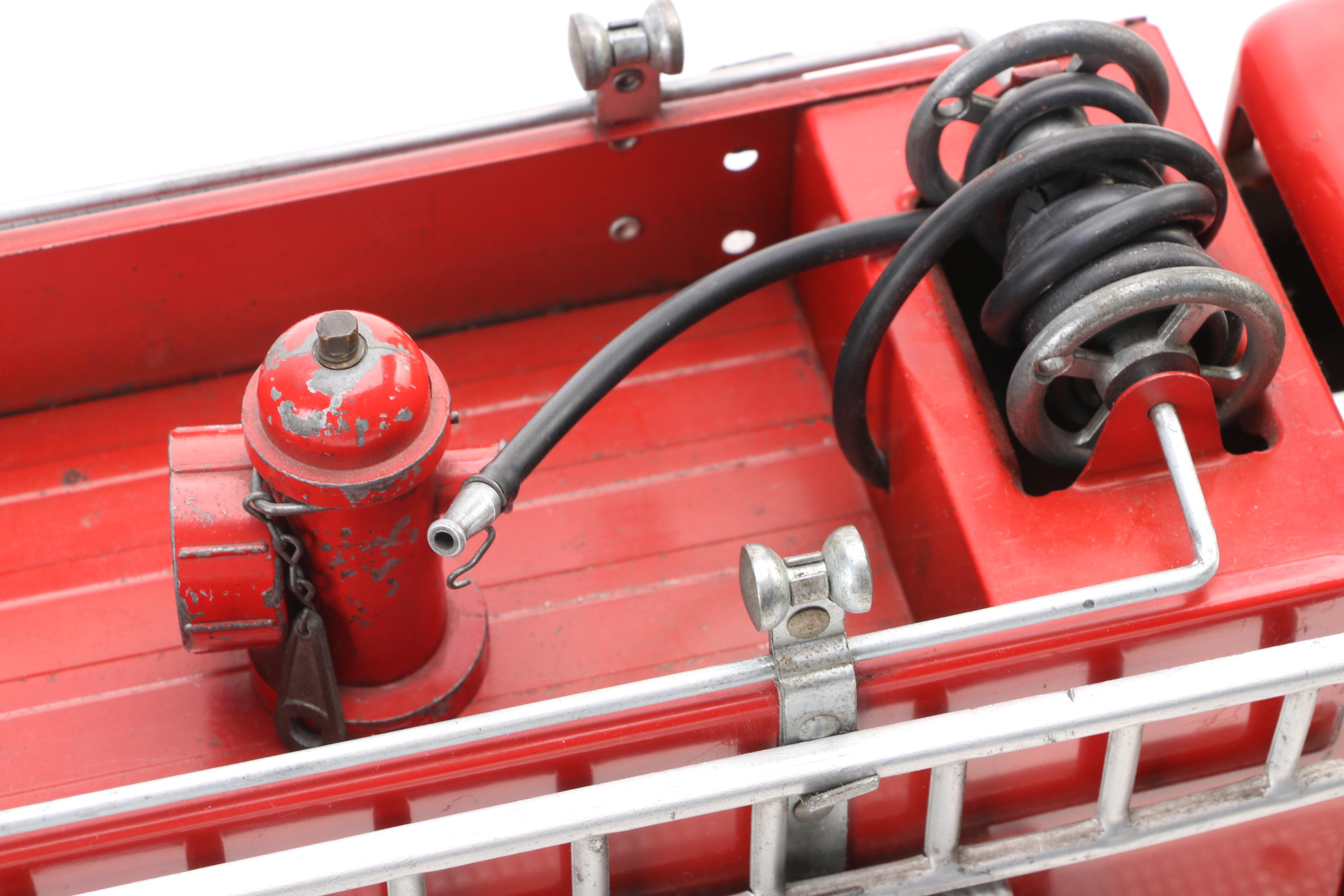 Tonka Toys No. 5 Fire Truck Pressed Steel Toy, 1950s