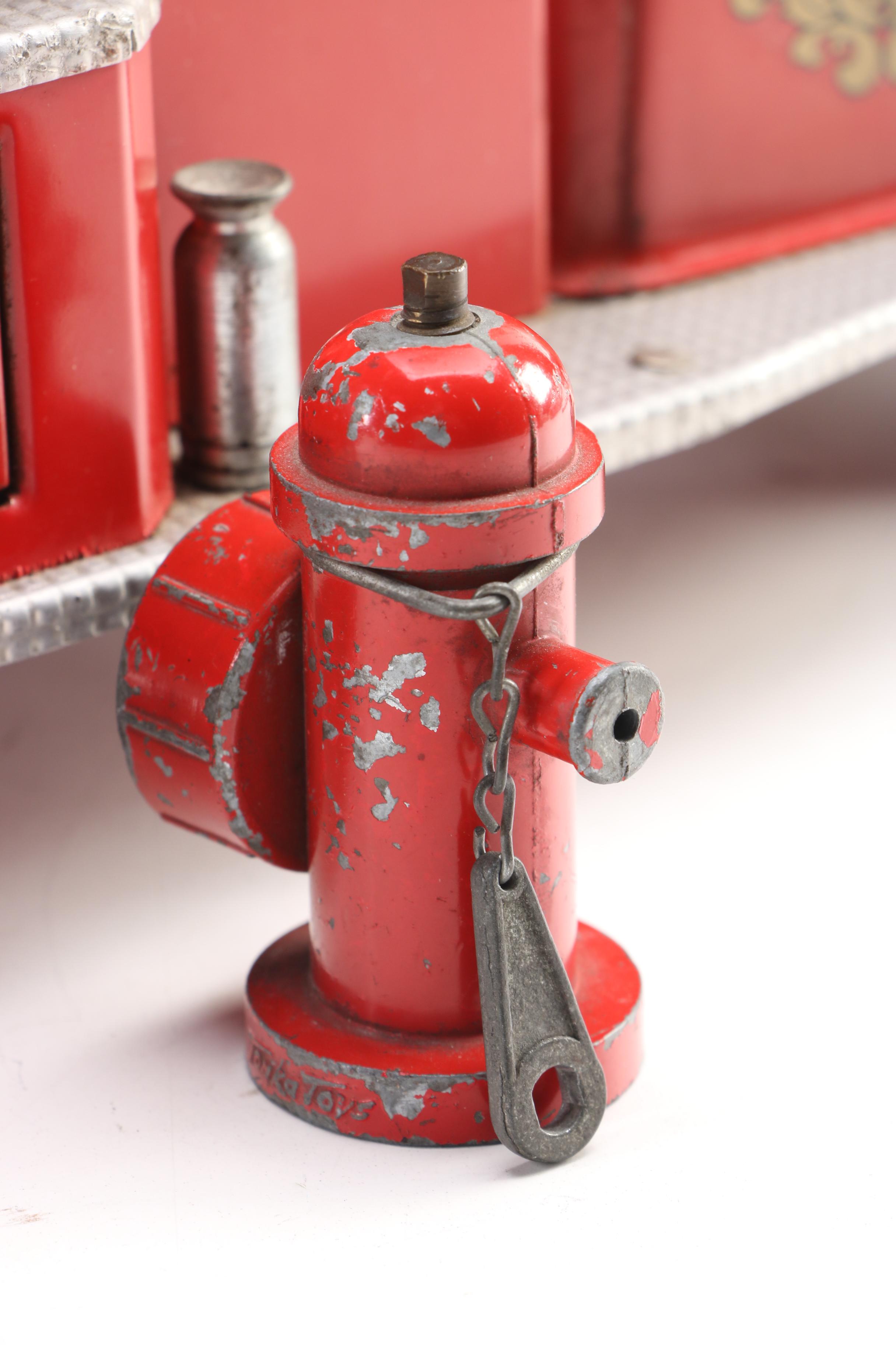 Tonka Toys No. 5 Fire Truck Pressed Steel Toy, 1950s