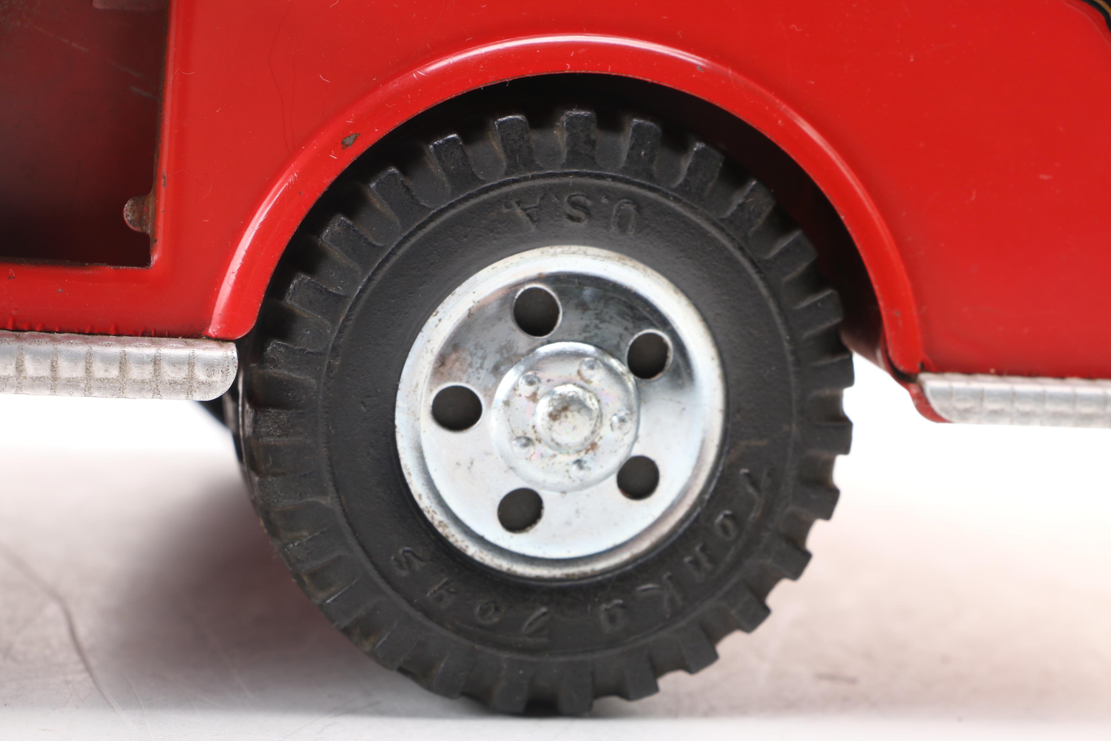 Tonka Toys No. 5 Fire Truck Pressed Steel Toy, 1950s