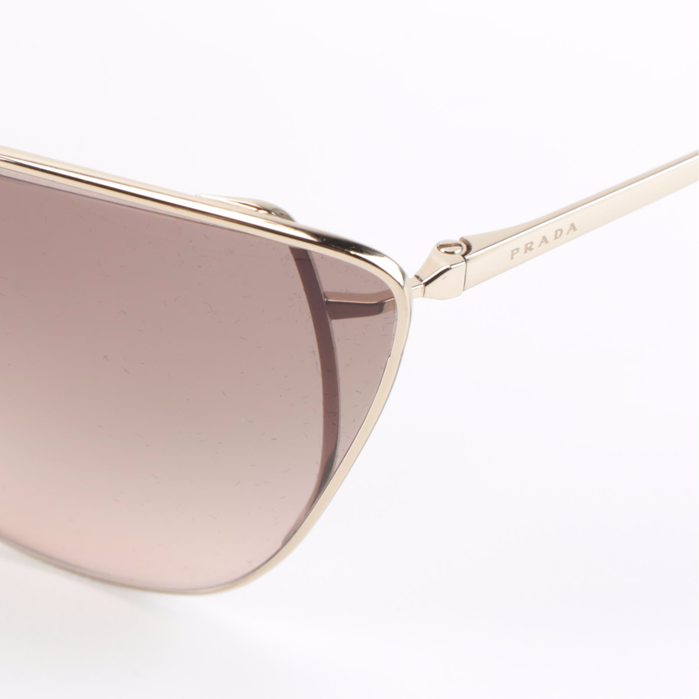 Prada SPR65V Modified Cat Eye Sunglasses with Case