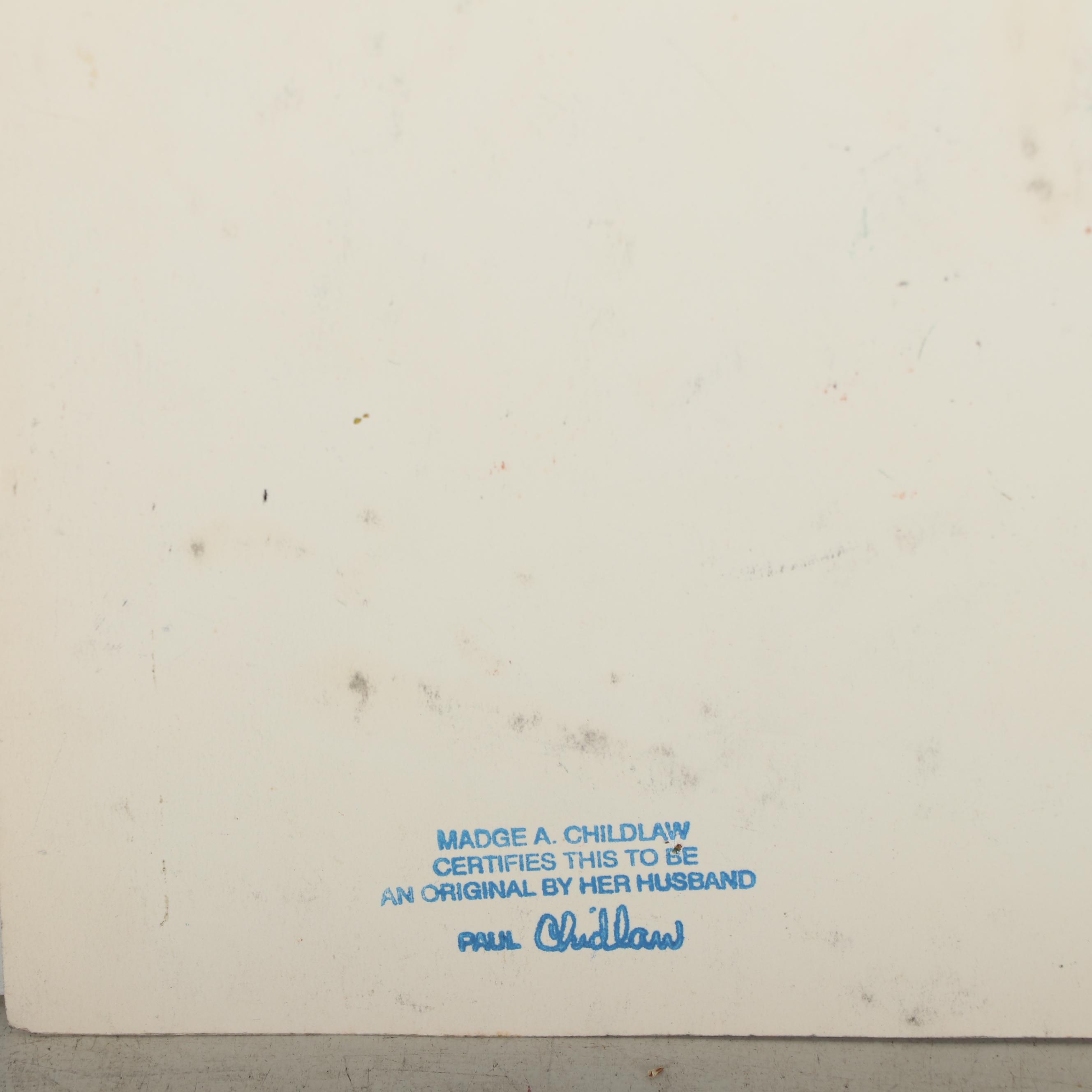 Paul Chidlaw Abstract Oil Painting