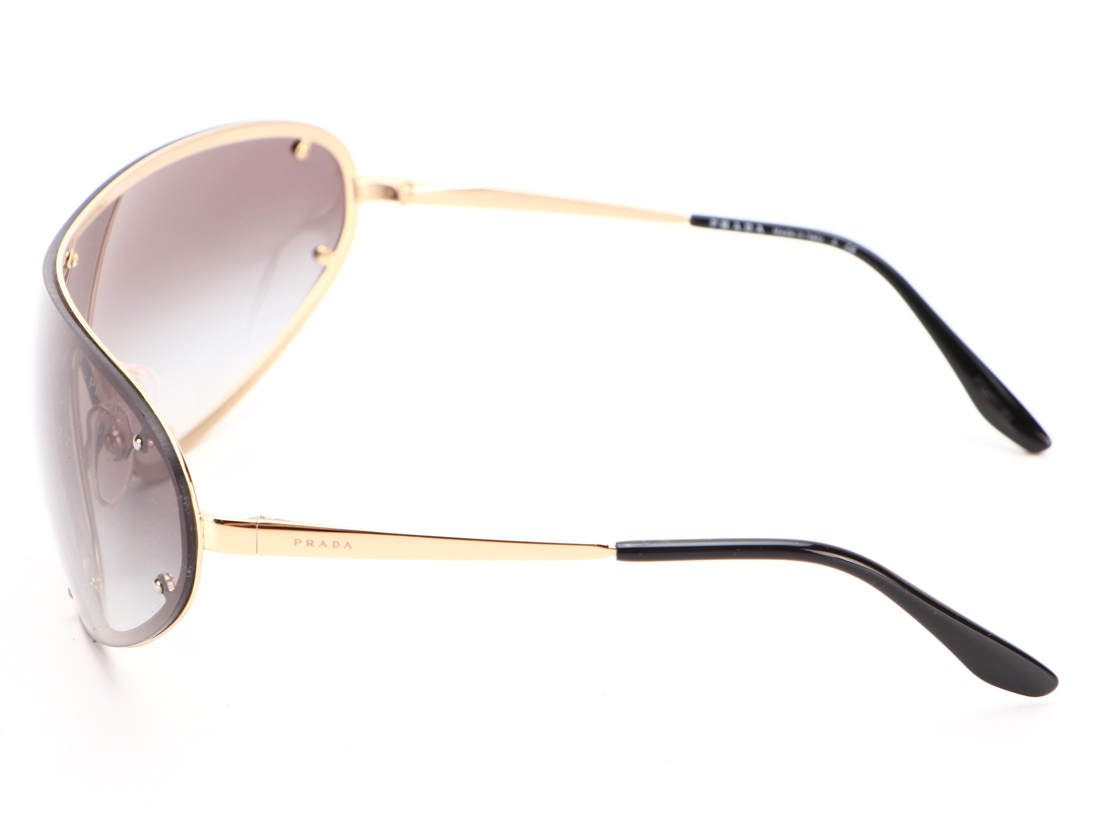 Prada SPR 73V Shield Sunglasses with Case and Box