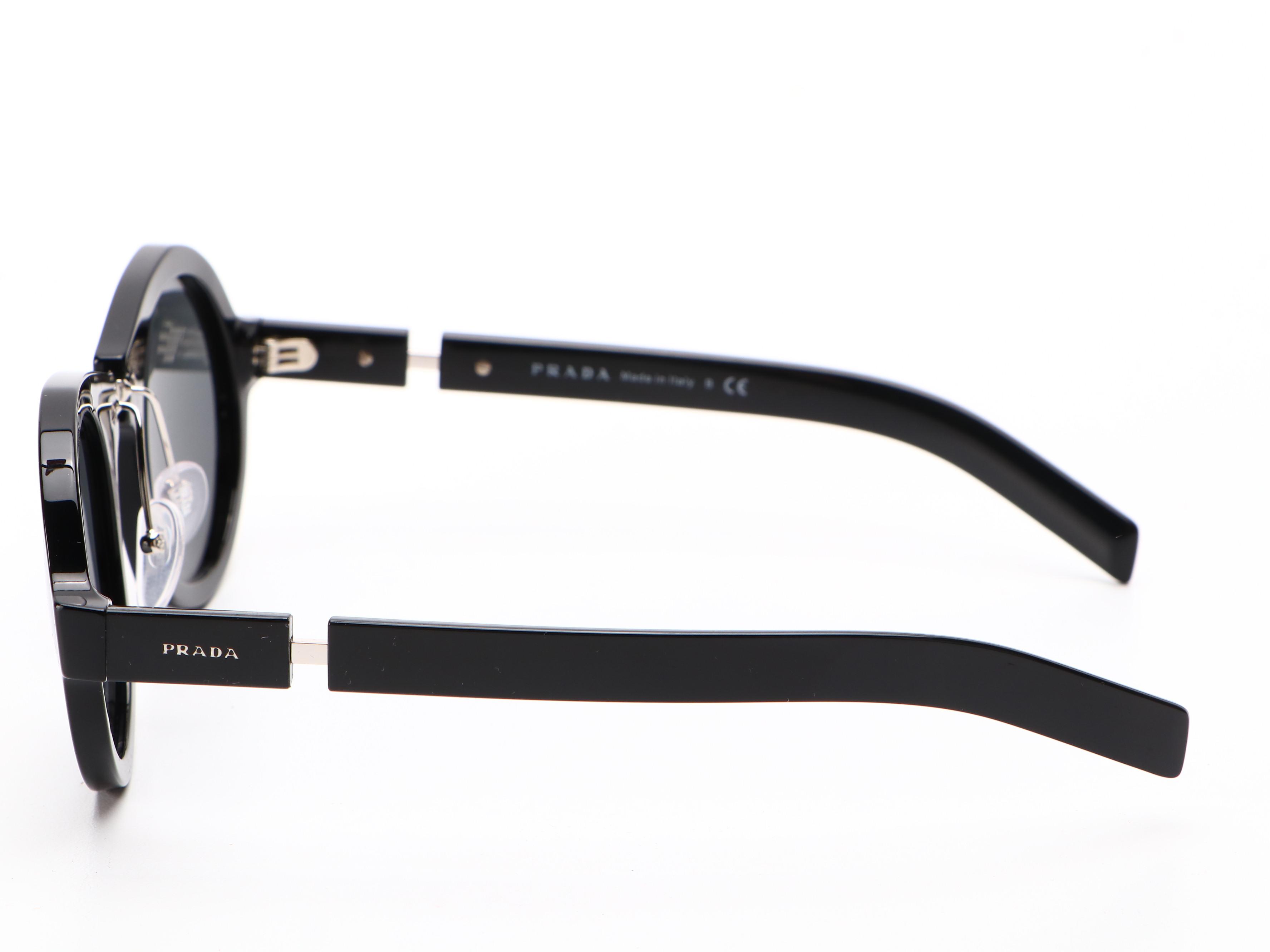 Prada SPR10X Round Sunglasses with Case and Box