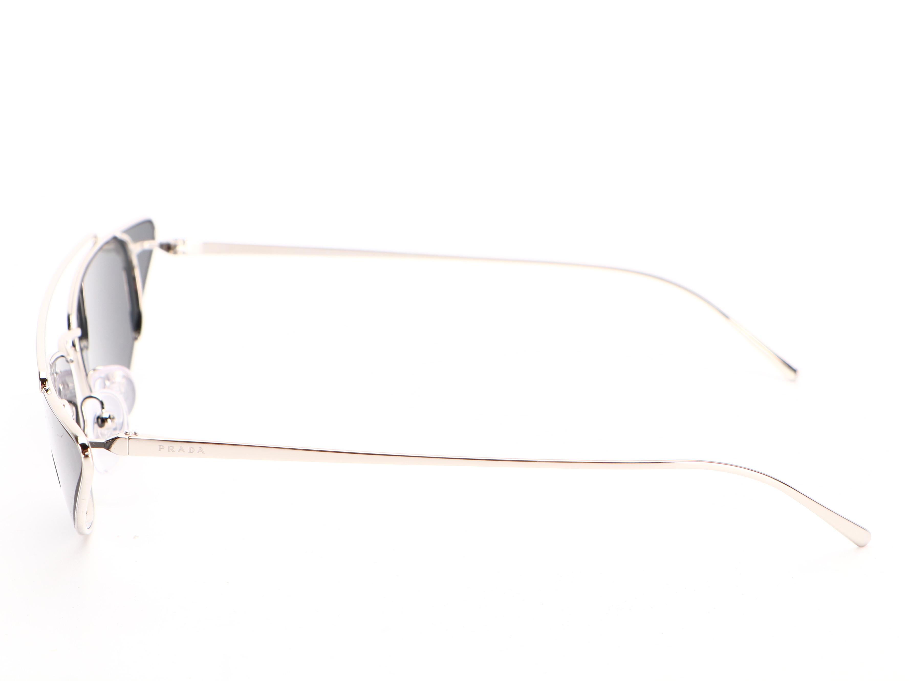 Prada SPR63U Avant Garde Cat Eye Sunglasses with Case, Slip Case, and Box