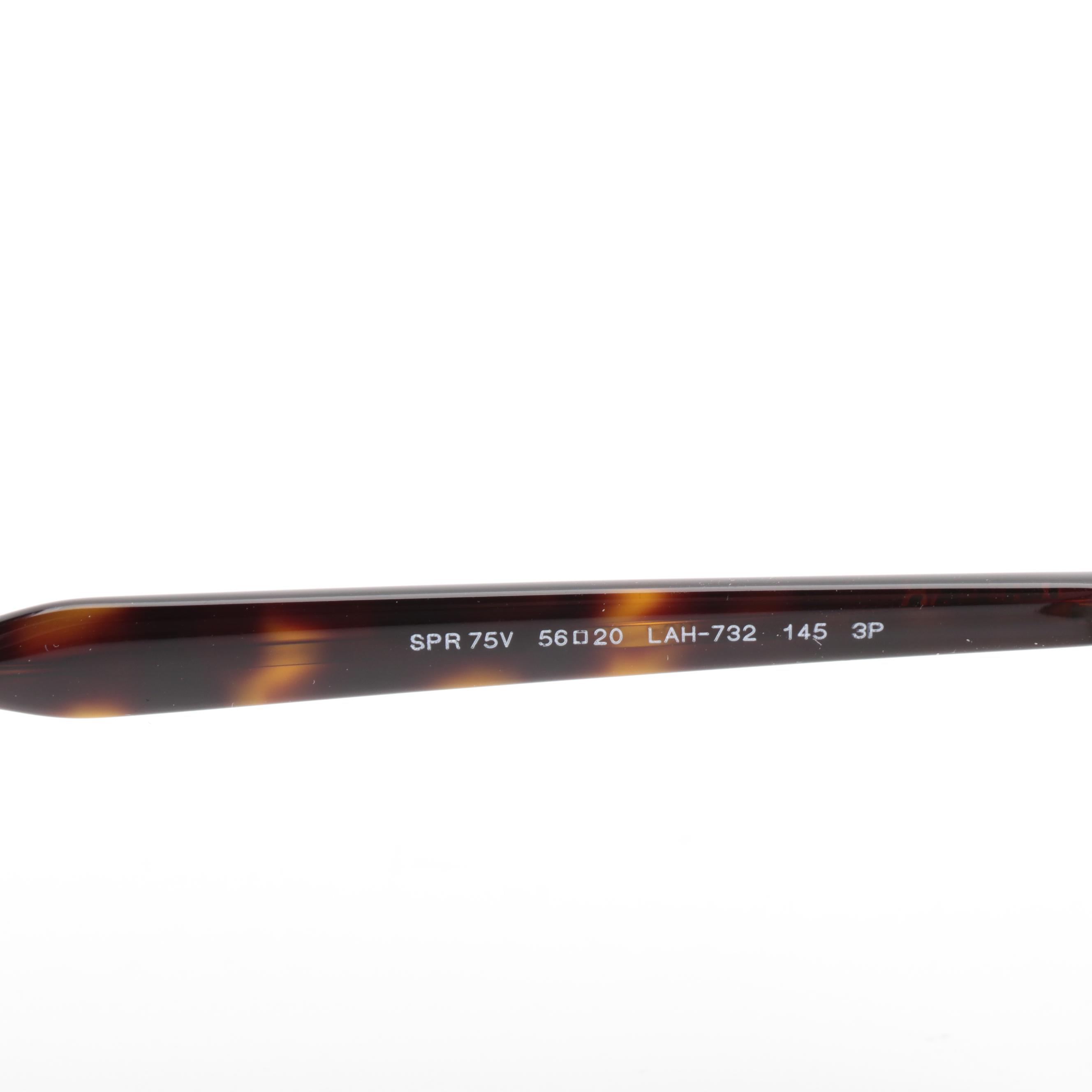 Prada SPR 75V Aviator Polarized Sunglasses with Case