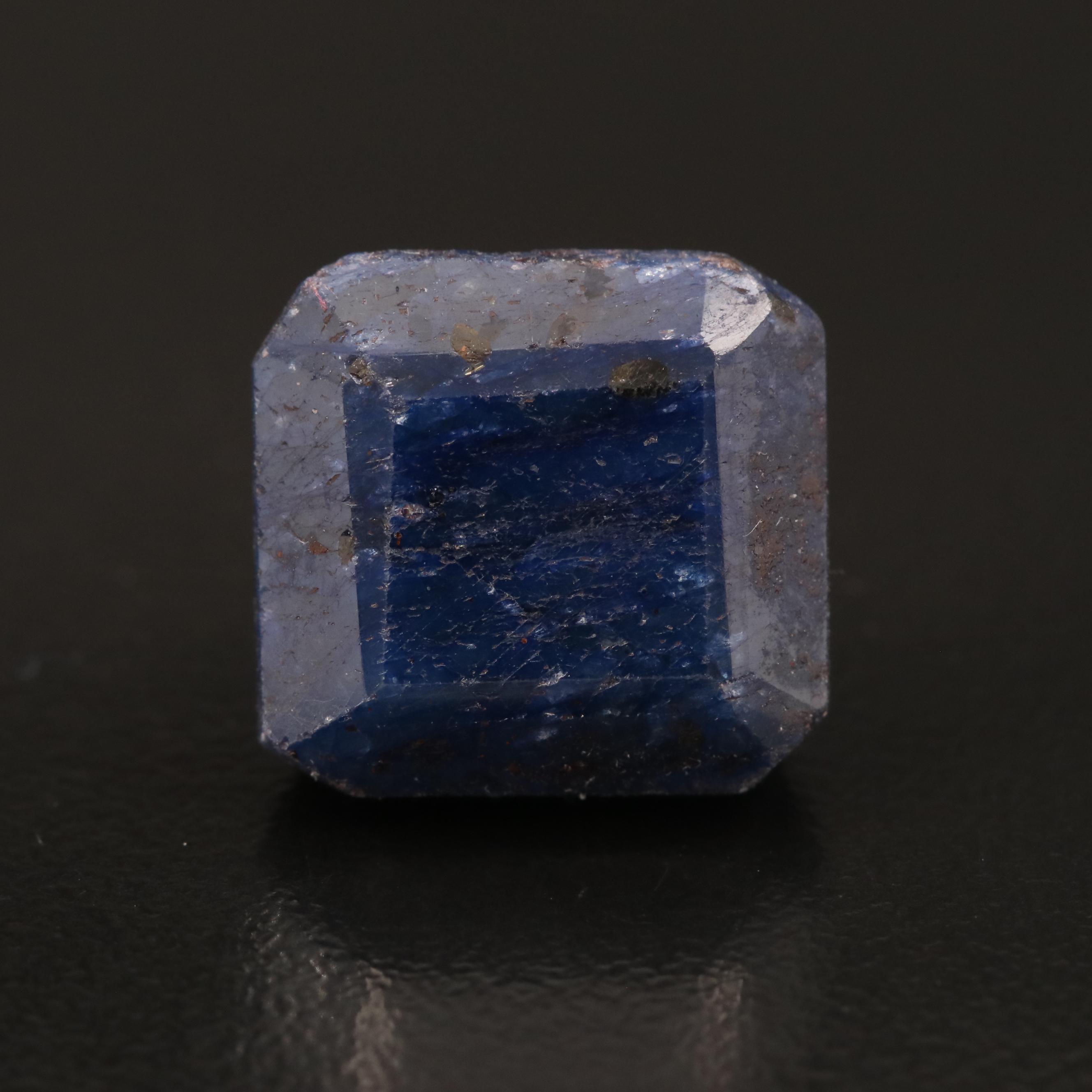 Loose Square Faceted Corundum