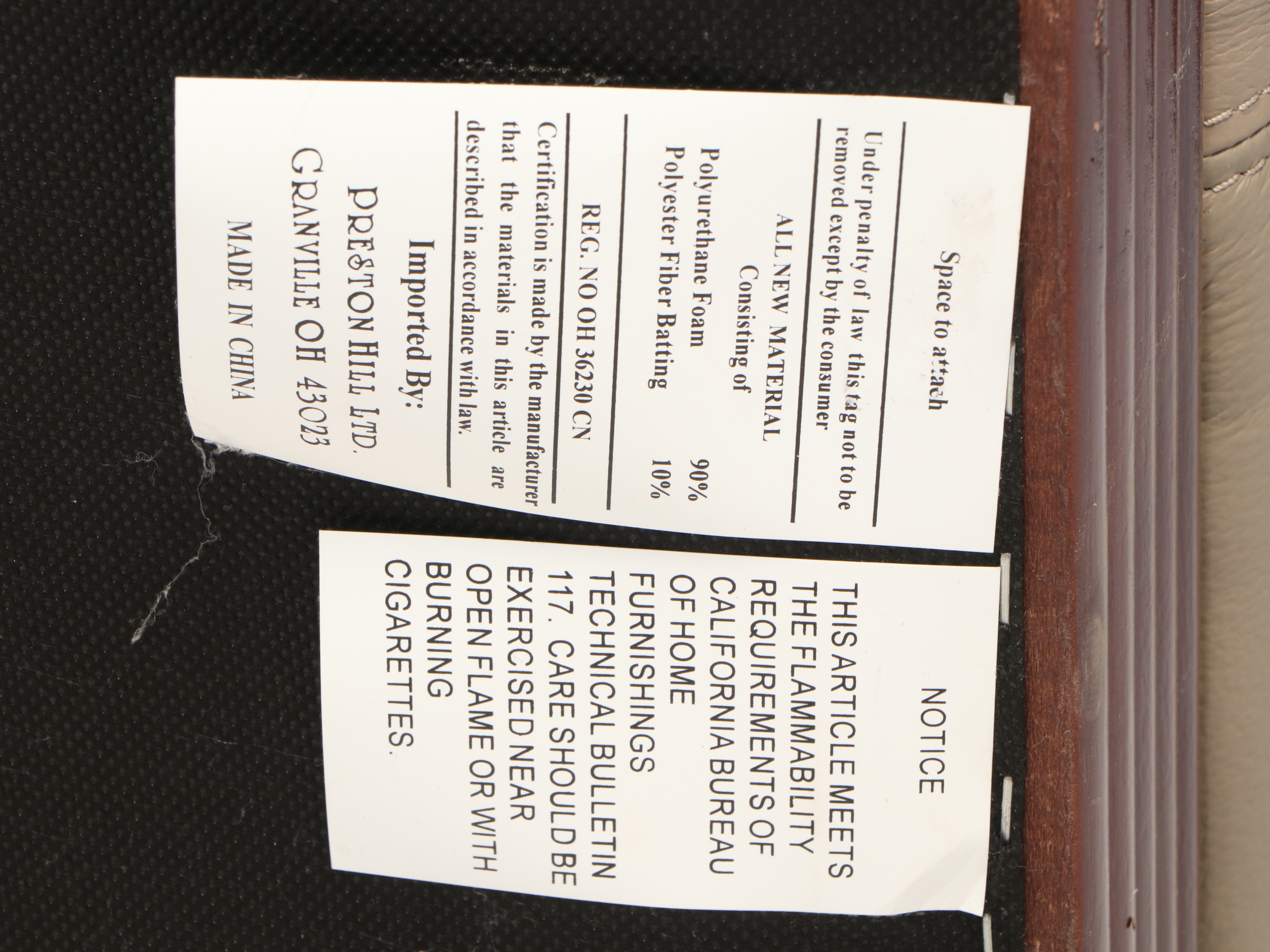 Preston Hill Ltd. Leather Club Chair and Ottoman