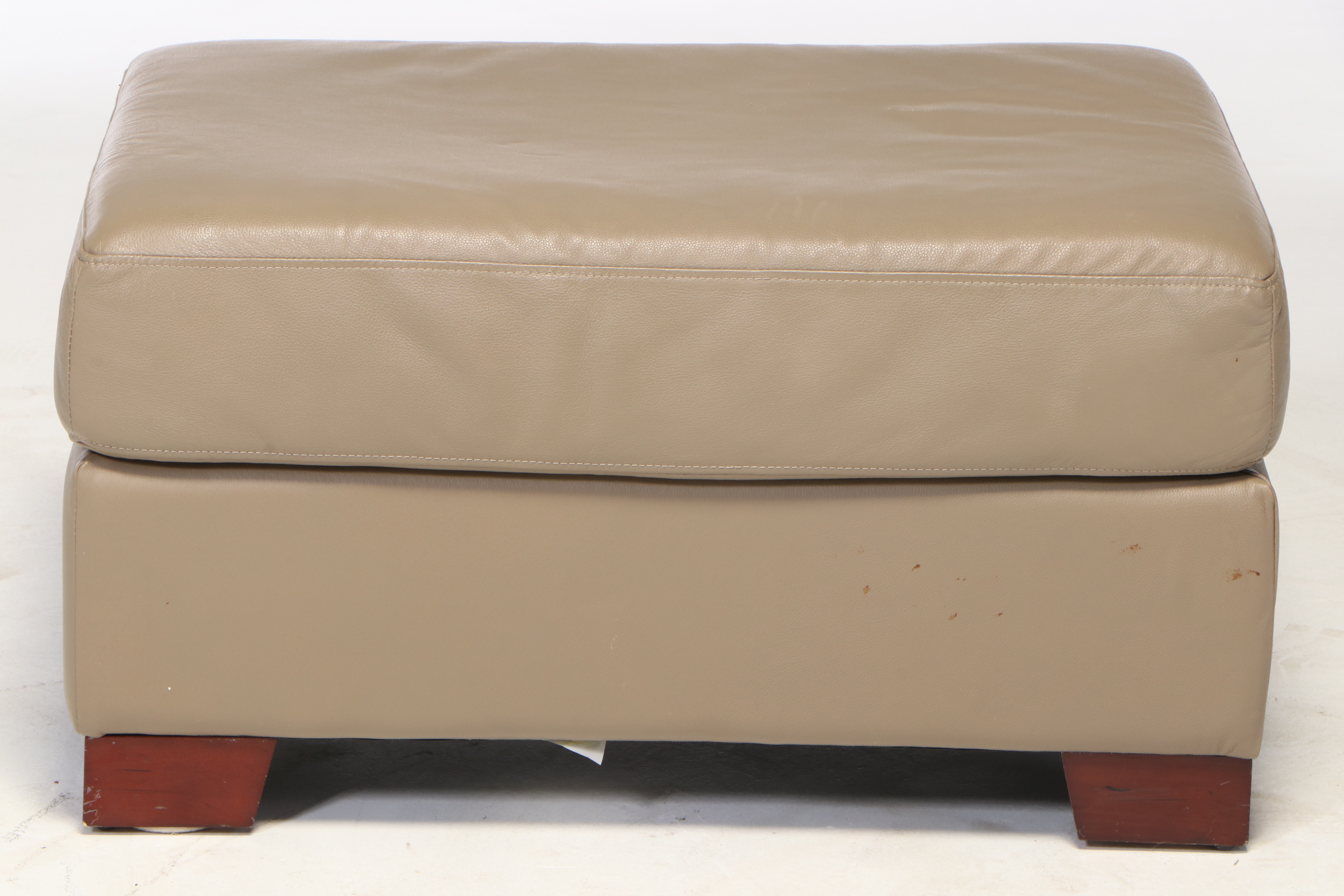 Preston Hill Ltd. Leather Club Chair and Ottoman