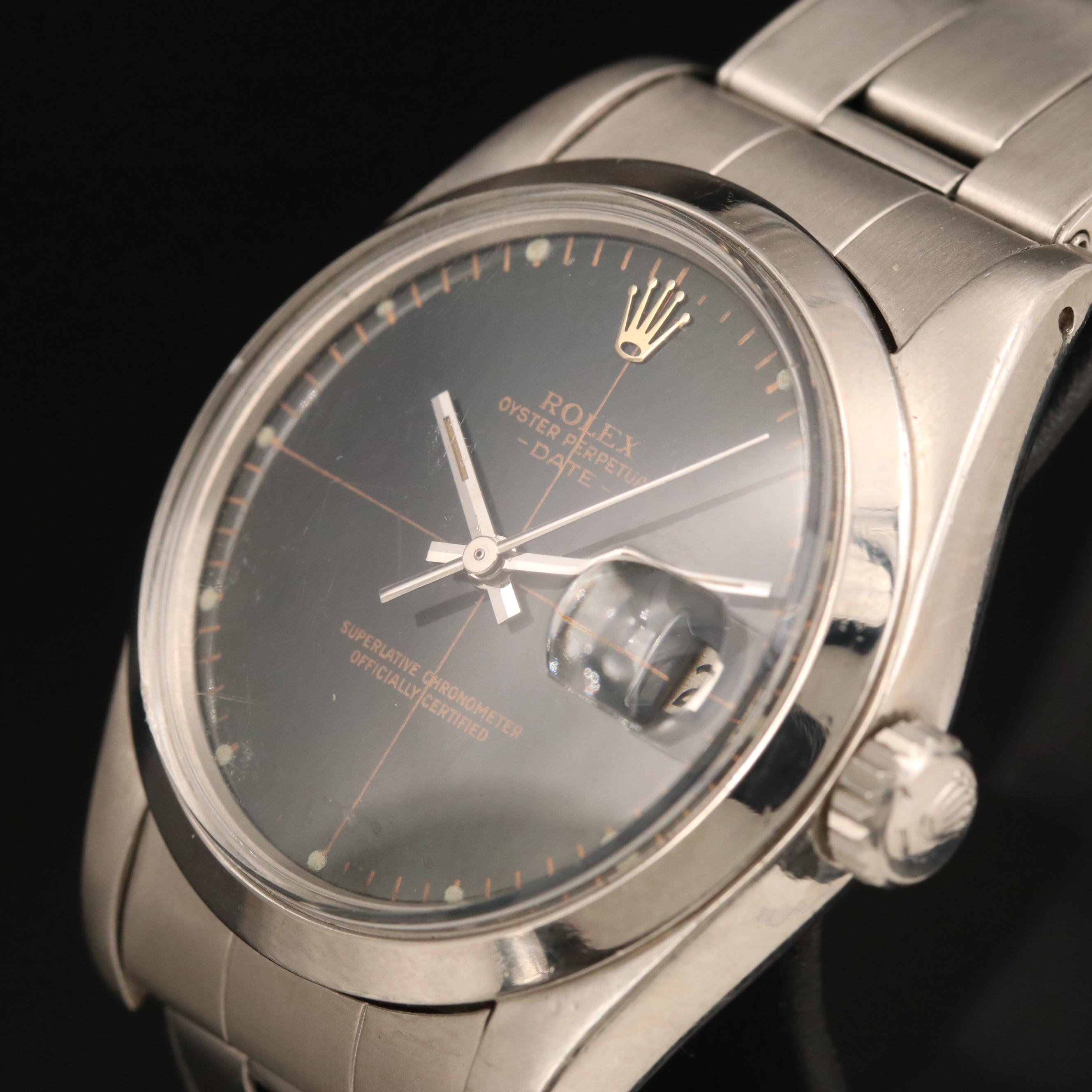 1978 Rolex Oyster Perpetual Date Crosshair Dial Watch