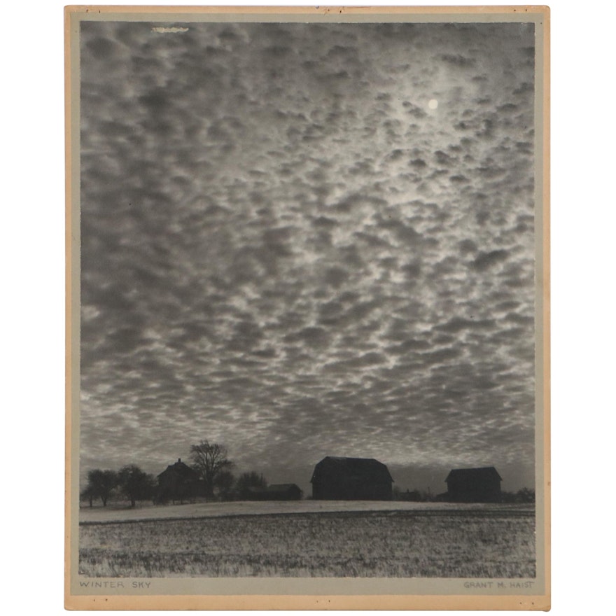 Grant Haist Silver Print Photograph "Winter Sky"