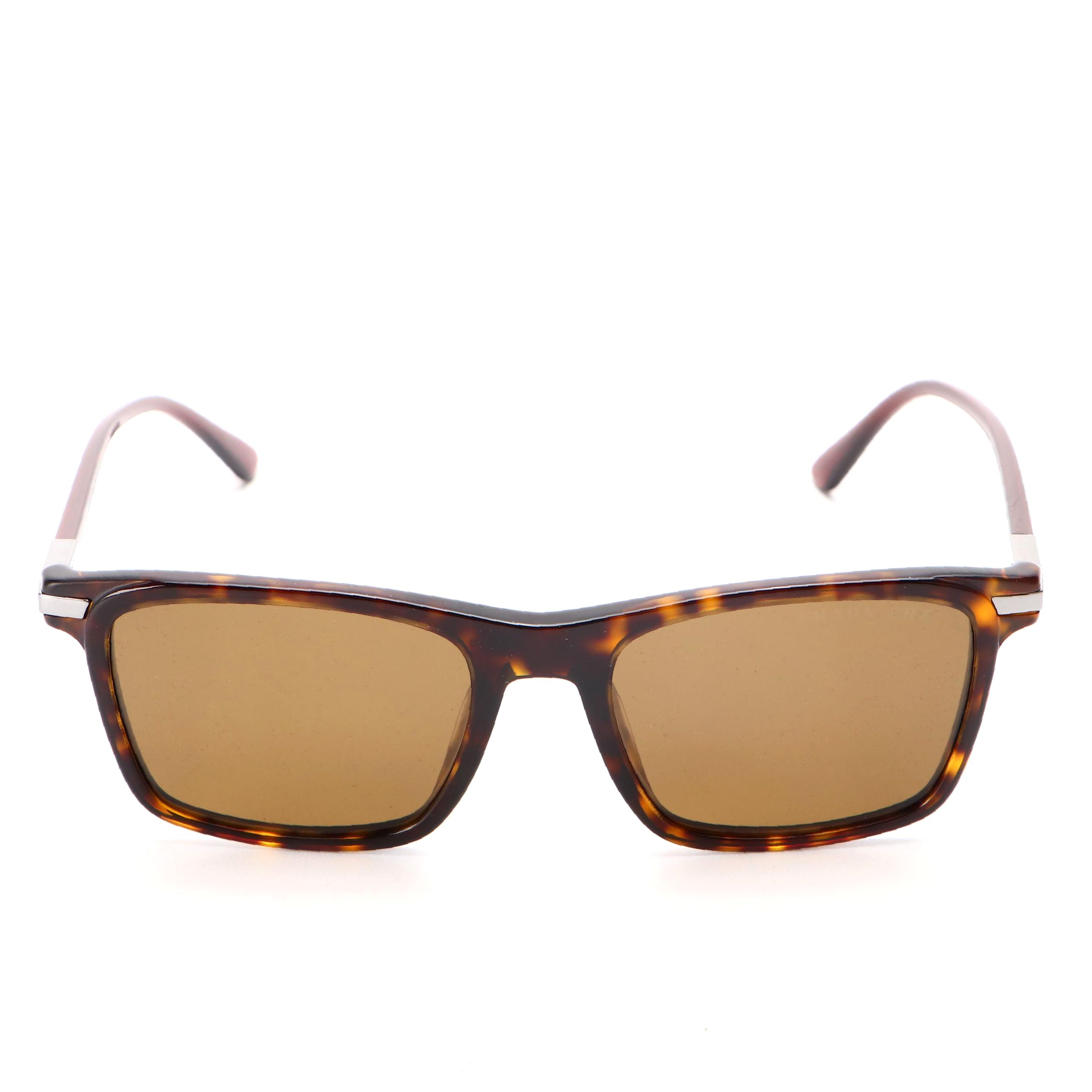 Prada SPR19X Polarized Havana Sunglasses with Case and Box