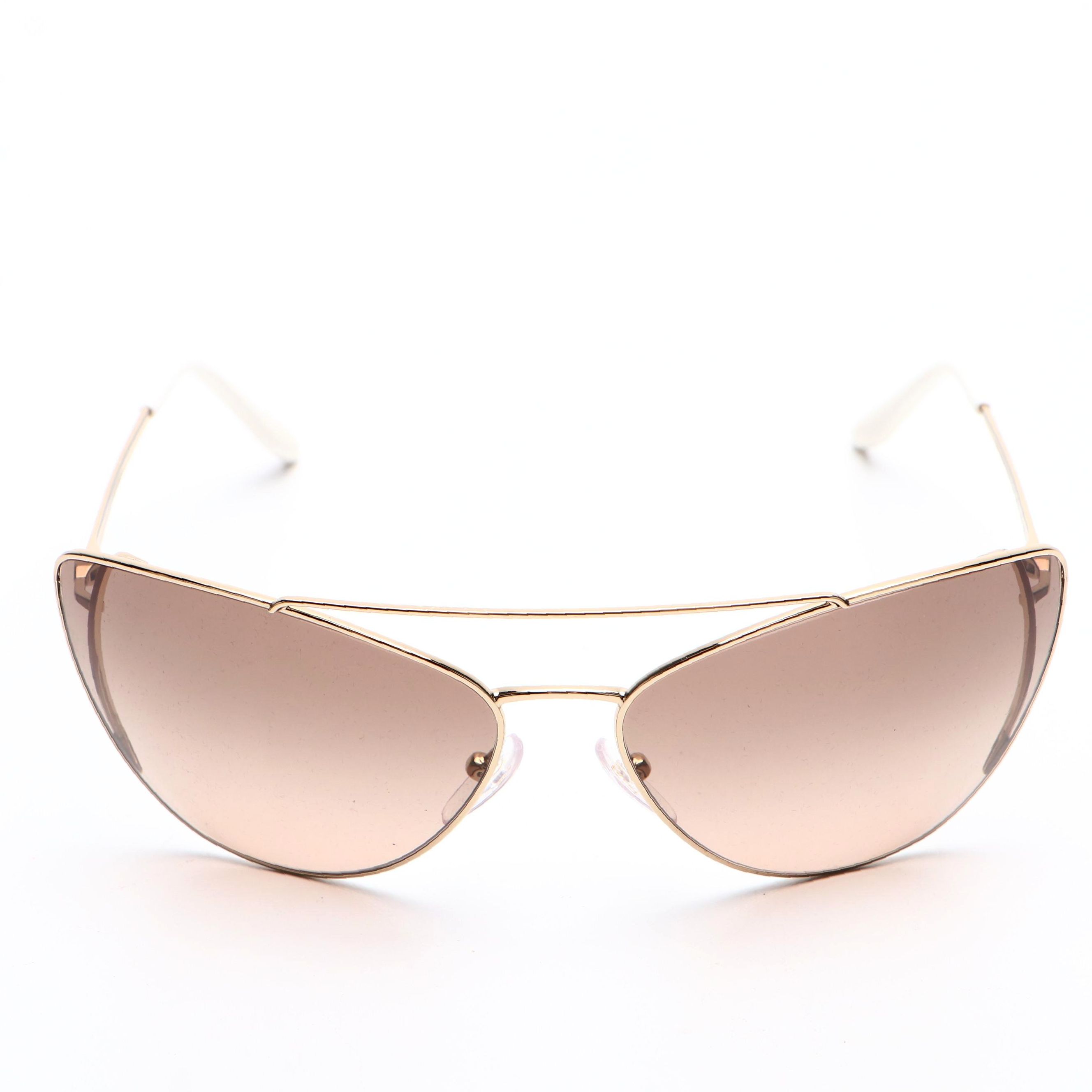 Prada SPR65V Modified Cate Eye Sunglasses with Case
