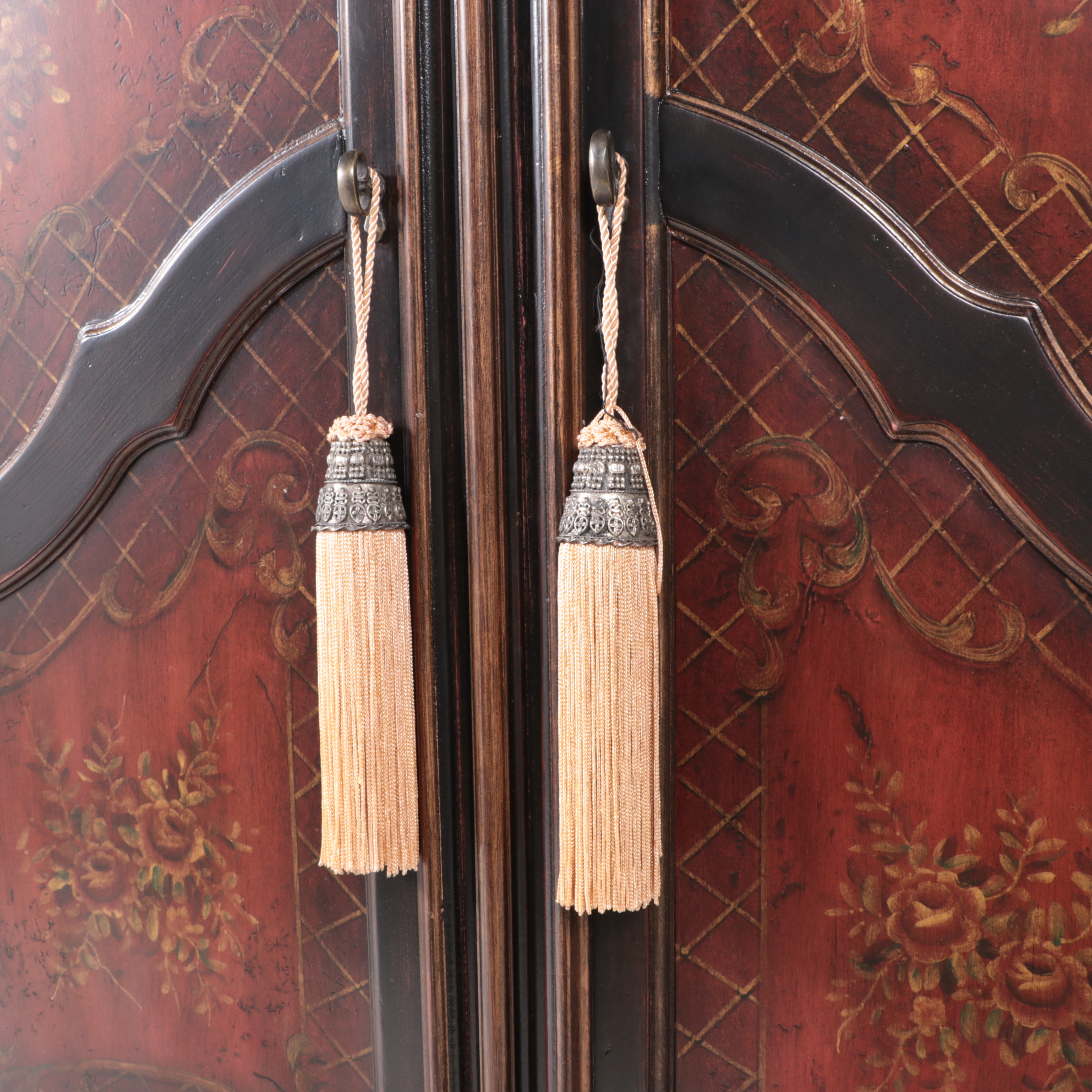 Pulaski Baroque Style Paint-Decorated Secretary Desk