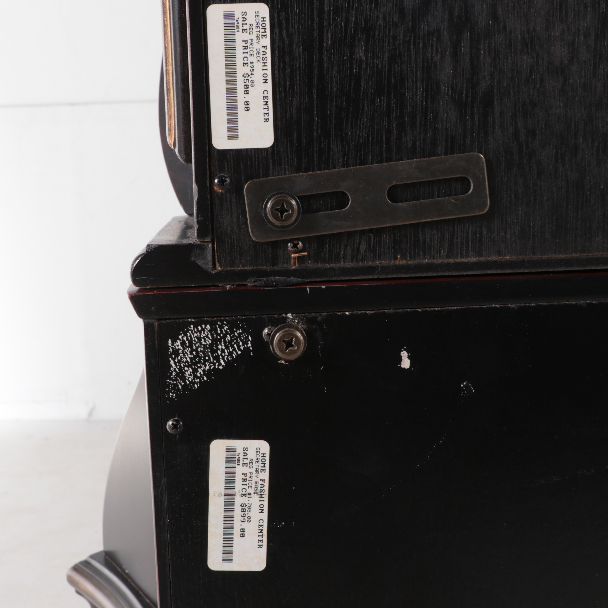 Pulaski Baroque Style Paint-Decorated Secretary Desk