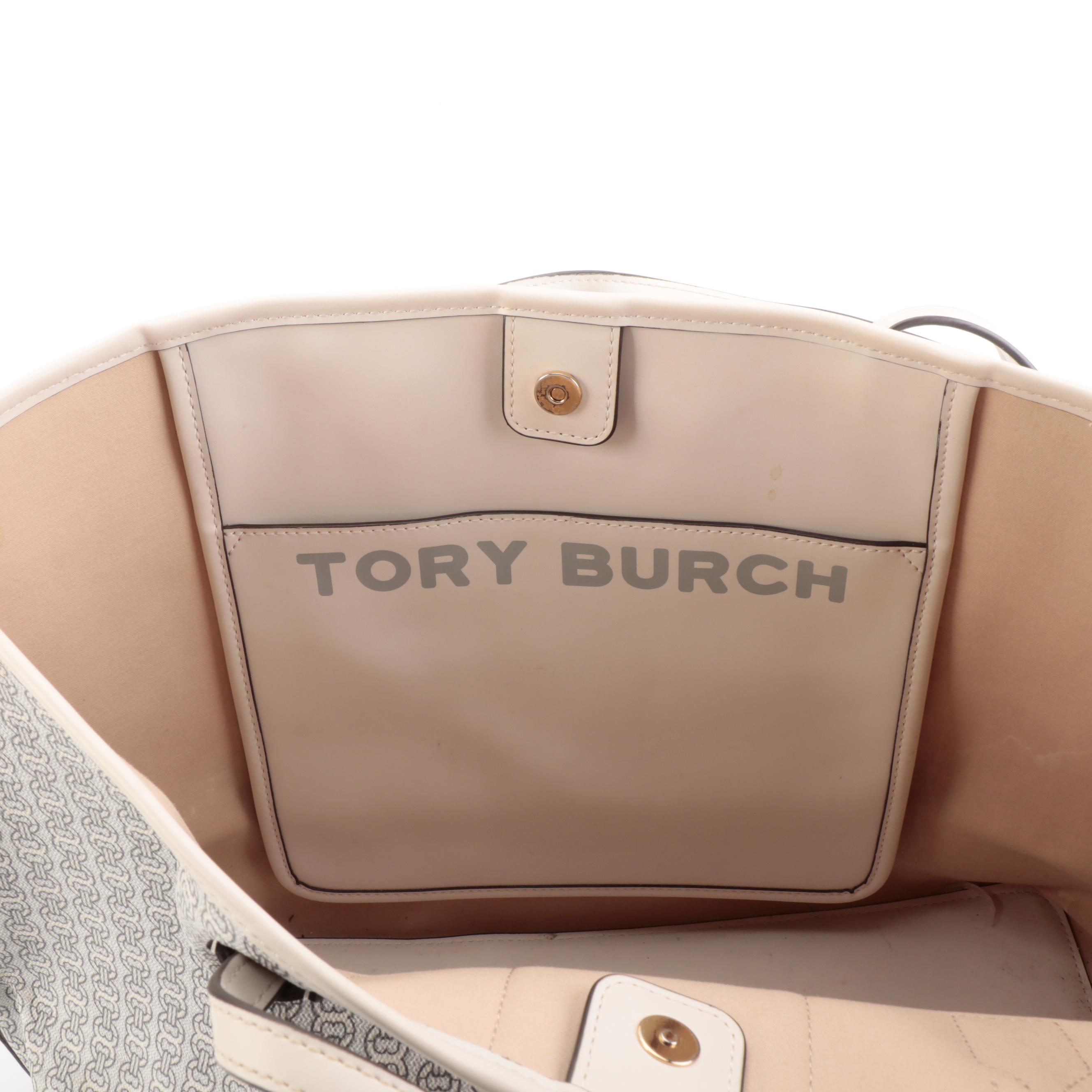 Tory Burch Gemini Link Coated Canvas Tote