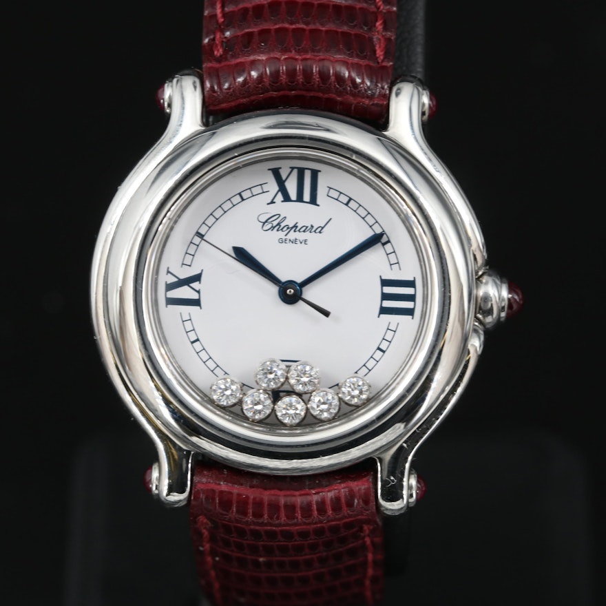 Chopard "Happy Sport" Swiss Made Diamond Wristwatch