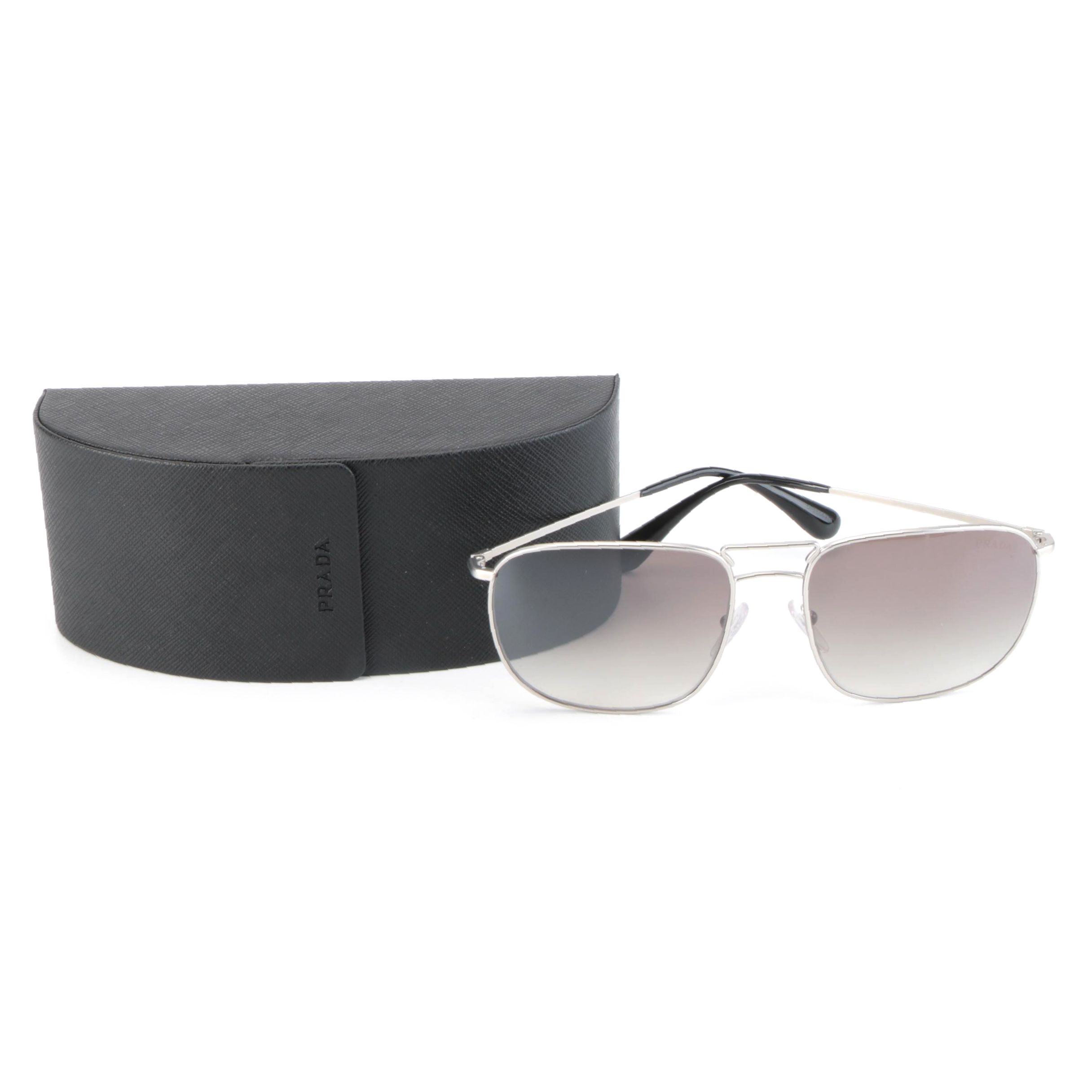 Prada SPR 52T Aviator Sunglasses with Case