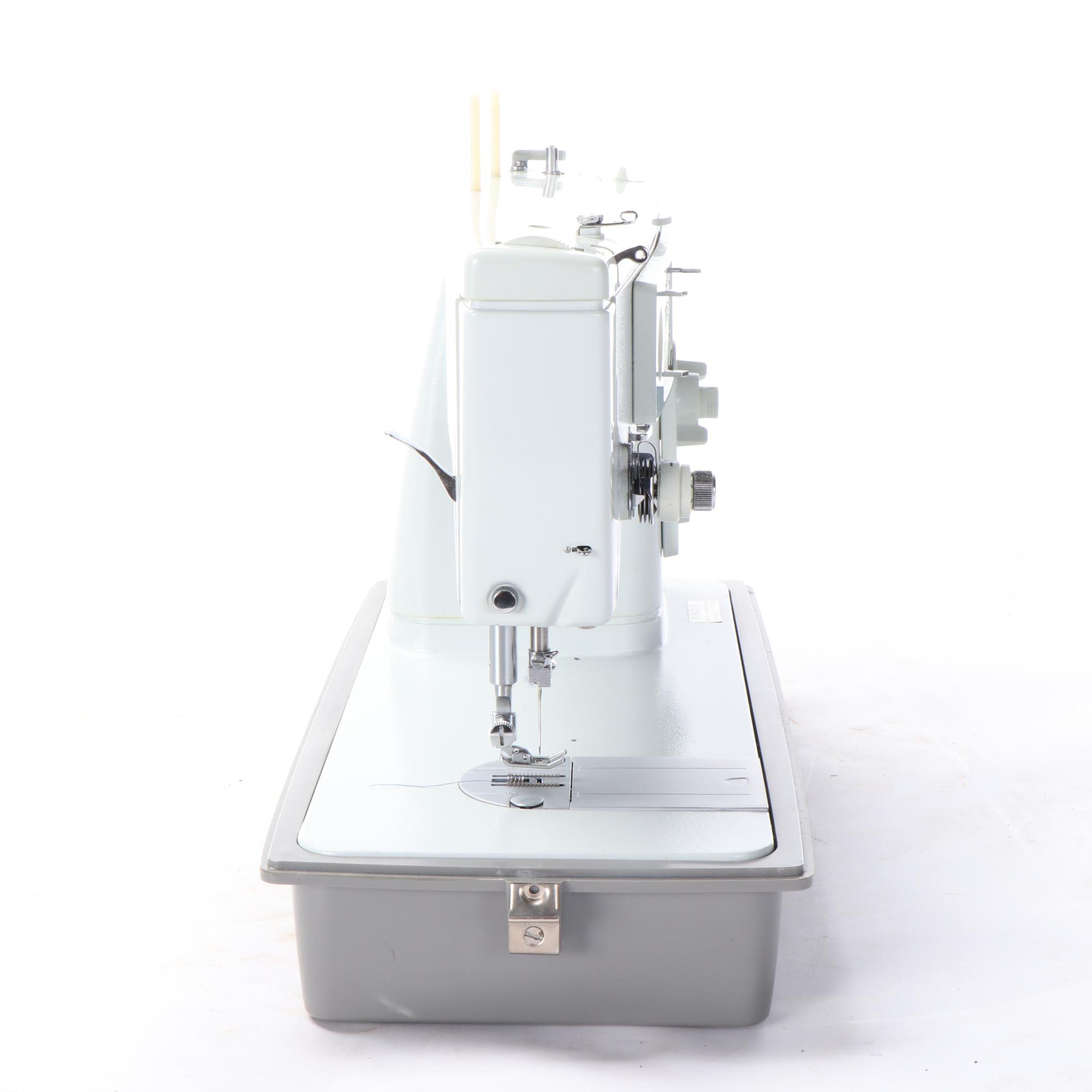 Singer Stylist Zig-Zag Model 416 Electric Sewing Machine with Case, 1970s