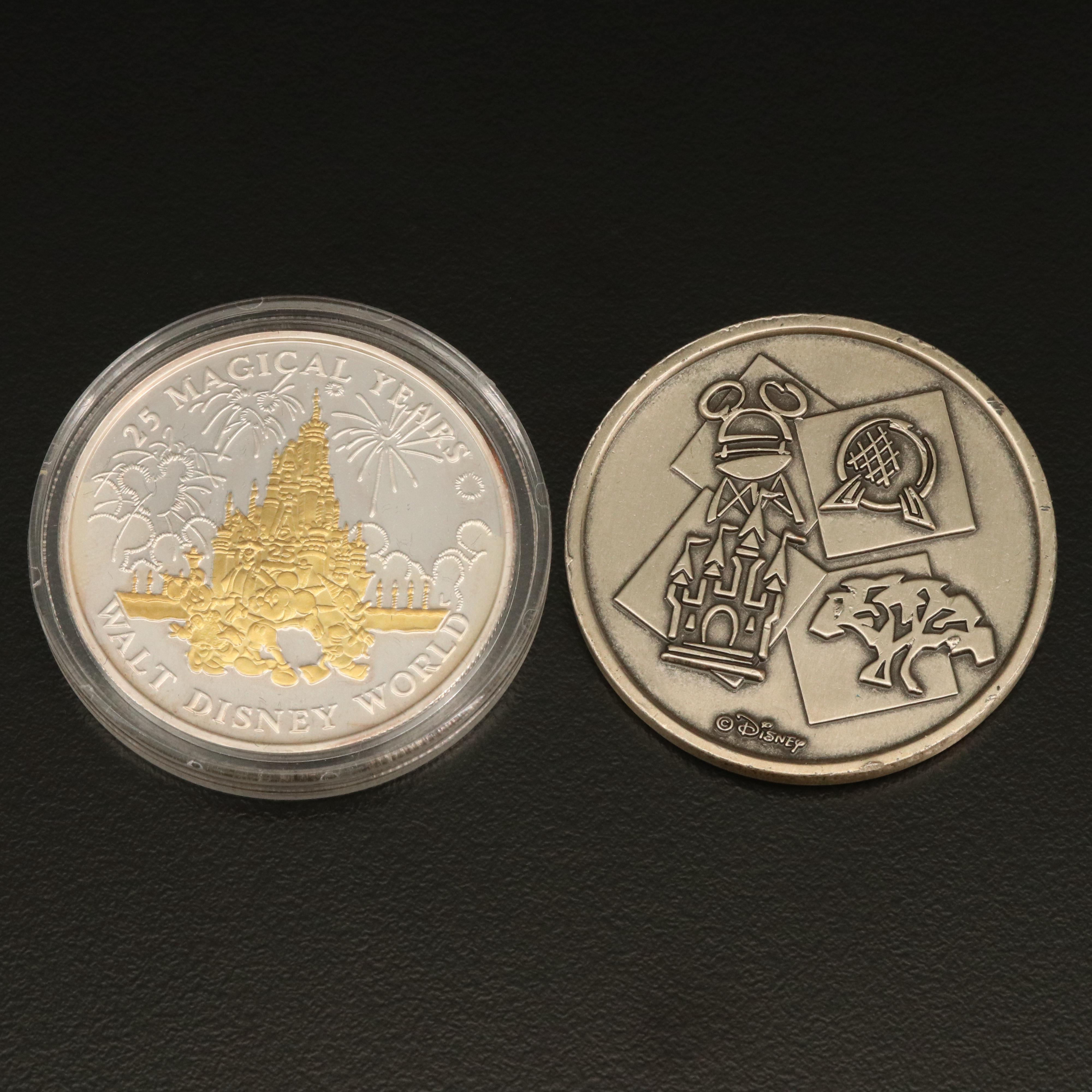 Two Walt Disney World Medals