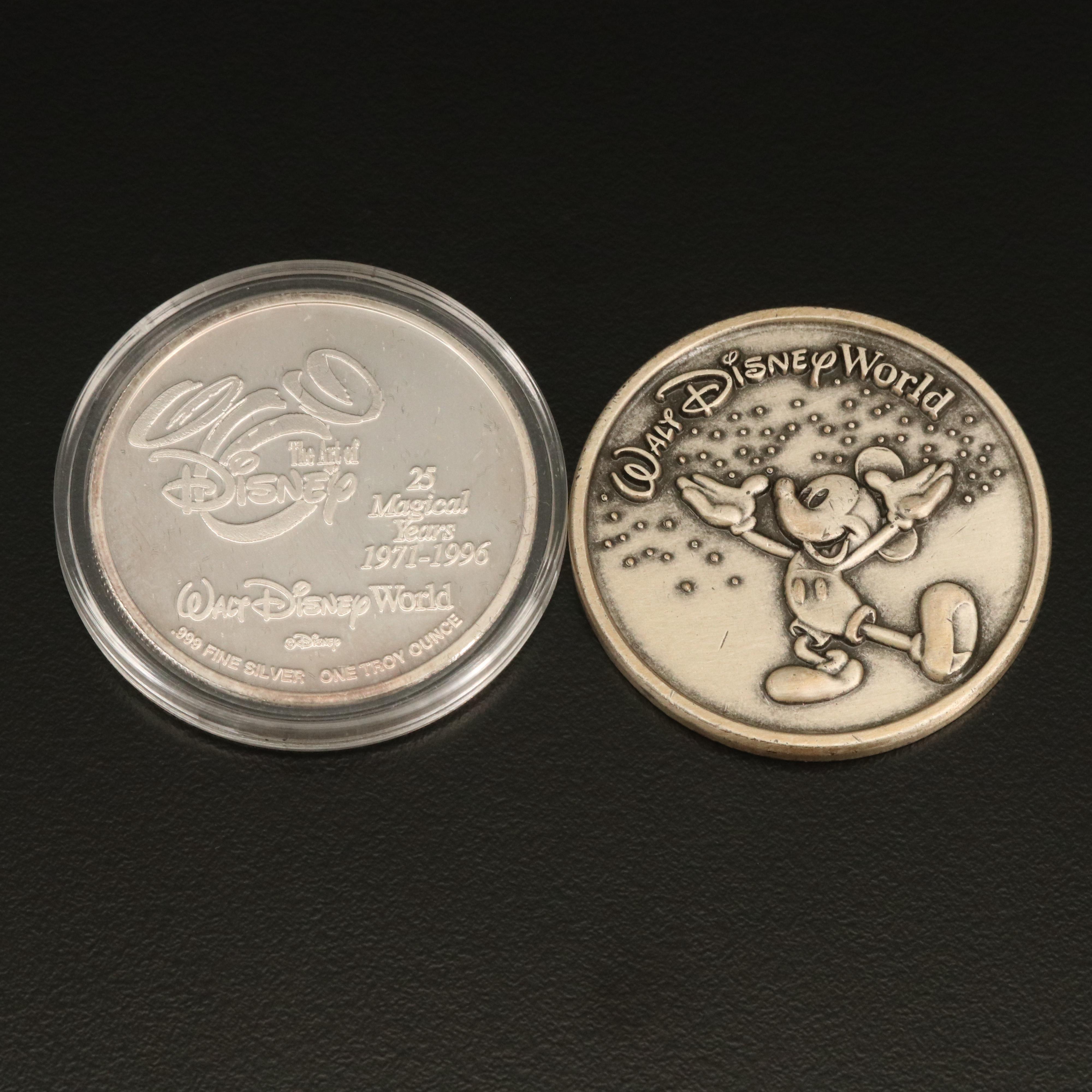 Two Walt Disney World Medals