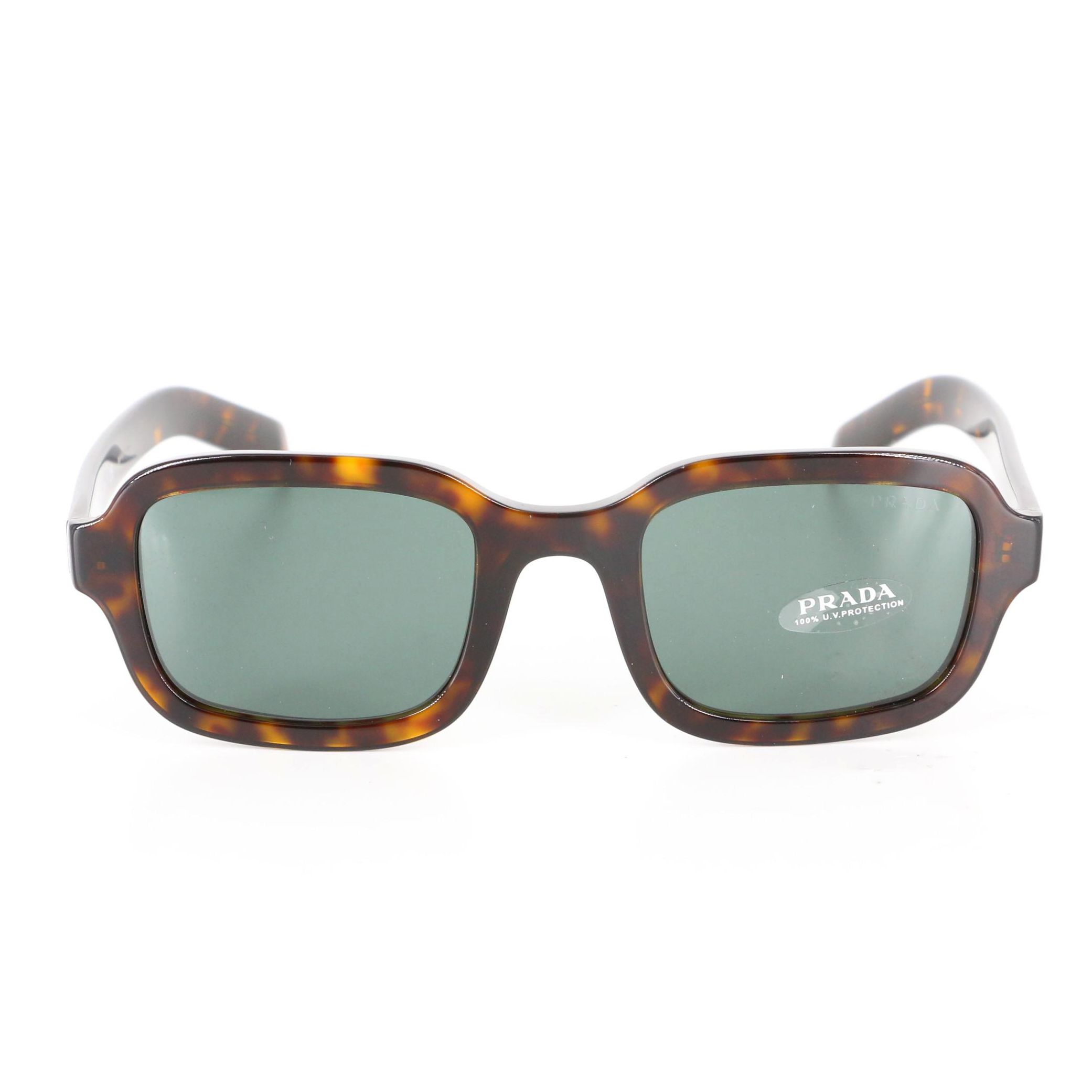 Prada SPR 11X Rectangular Sunglasses in Tortoise with Case