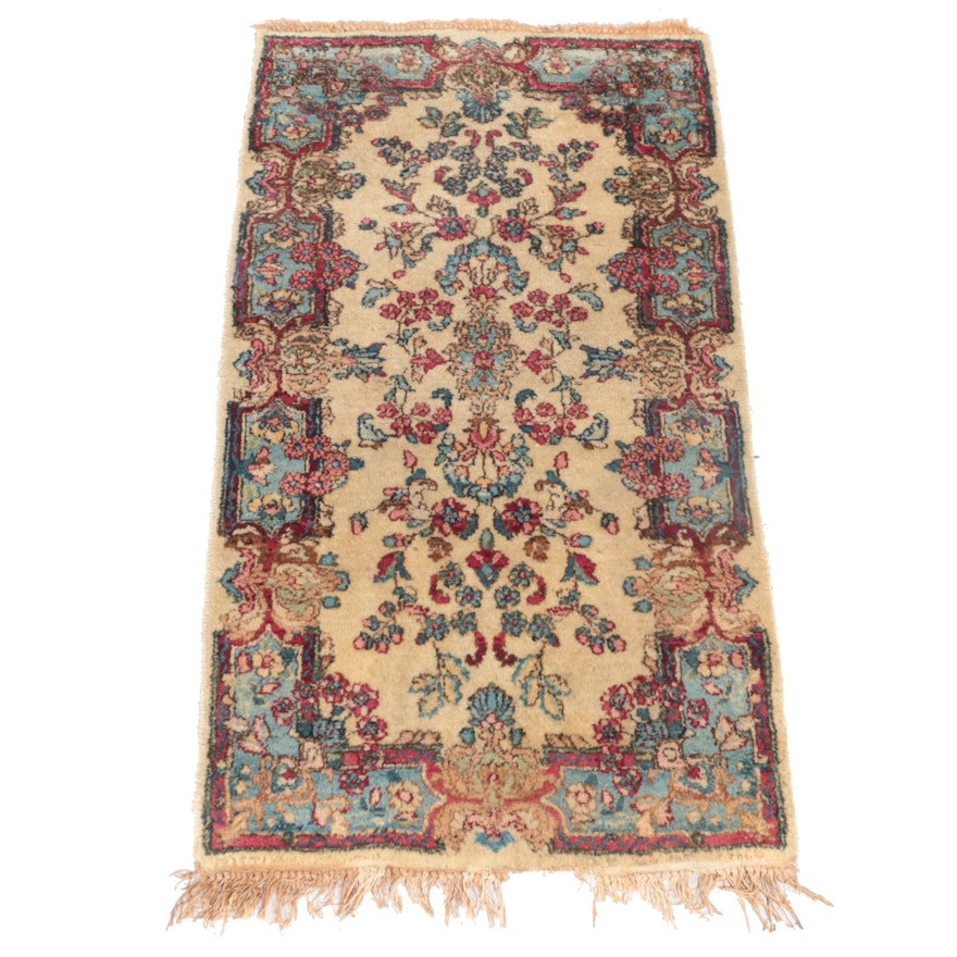 2'1 x 4'1 Hand-Knotted Persian Yazd Accent Rug