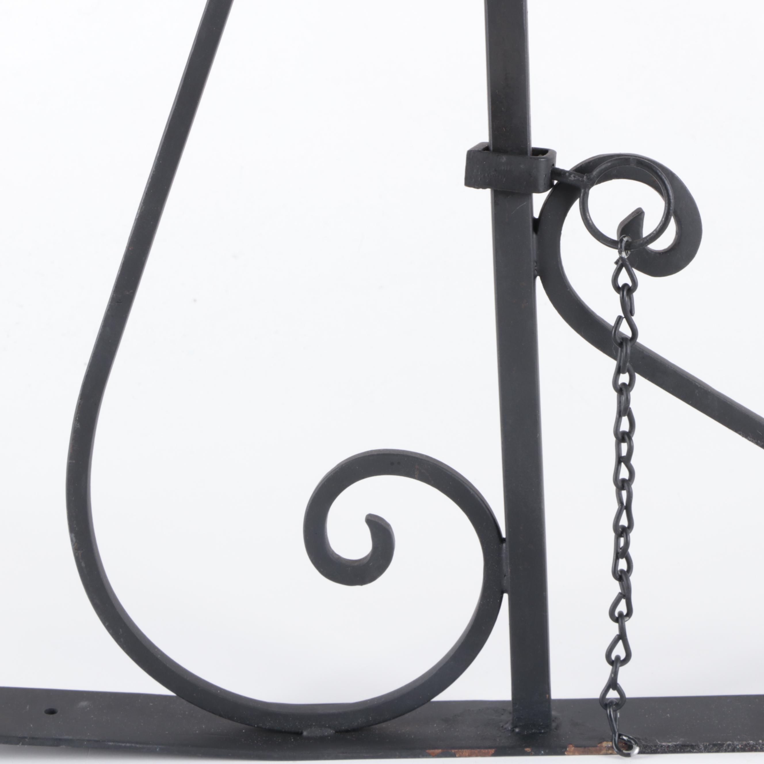 Copper and Metal Figural Mermaid Hanging Sign