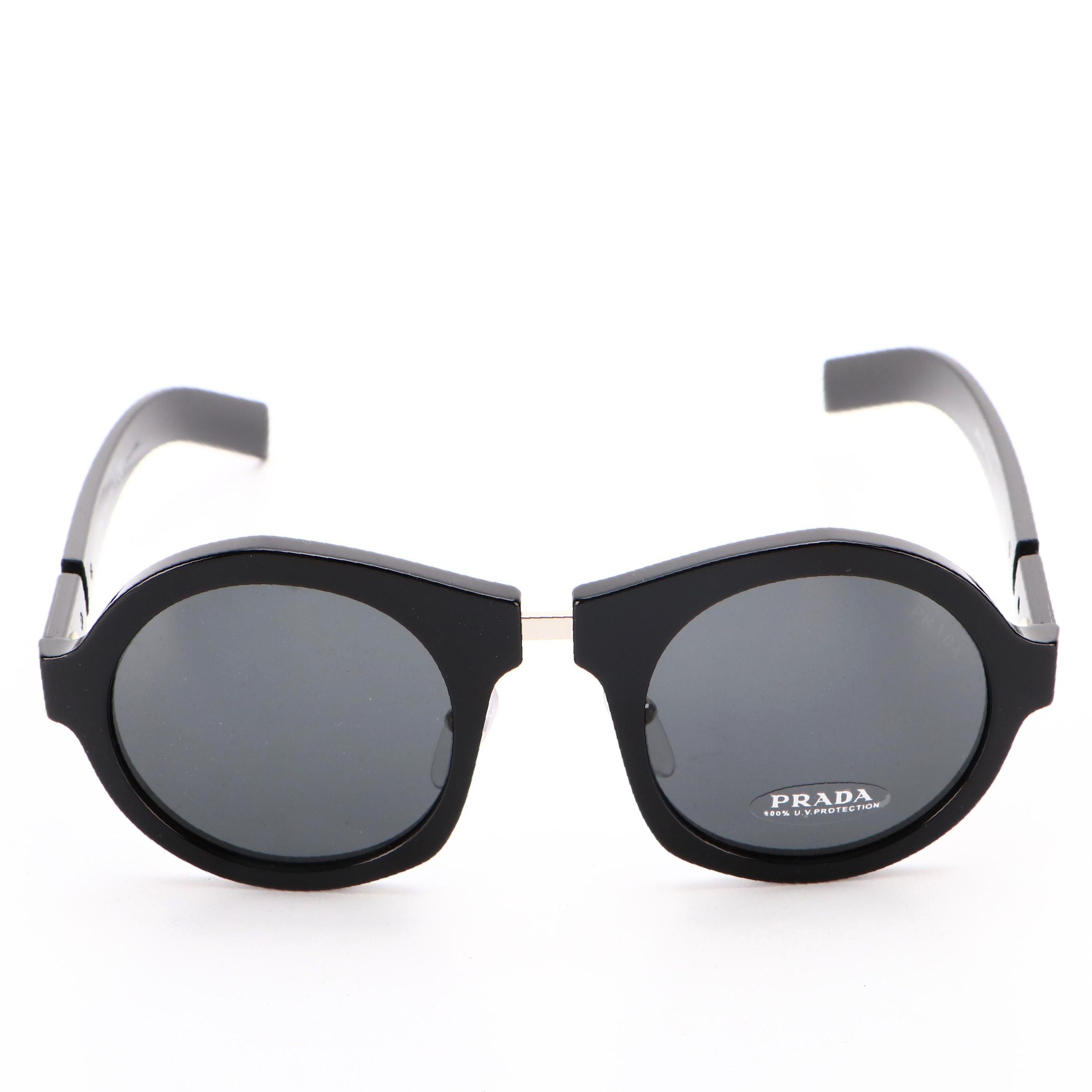 Prada SPR10X Round Sunglasses with Case and Box