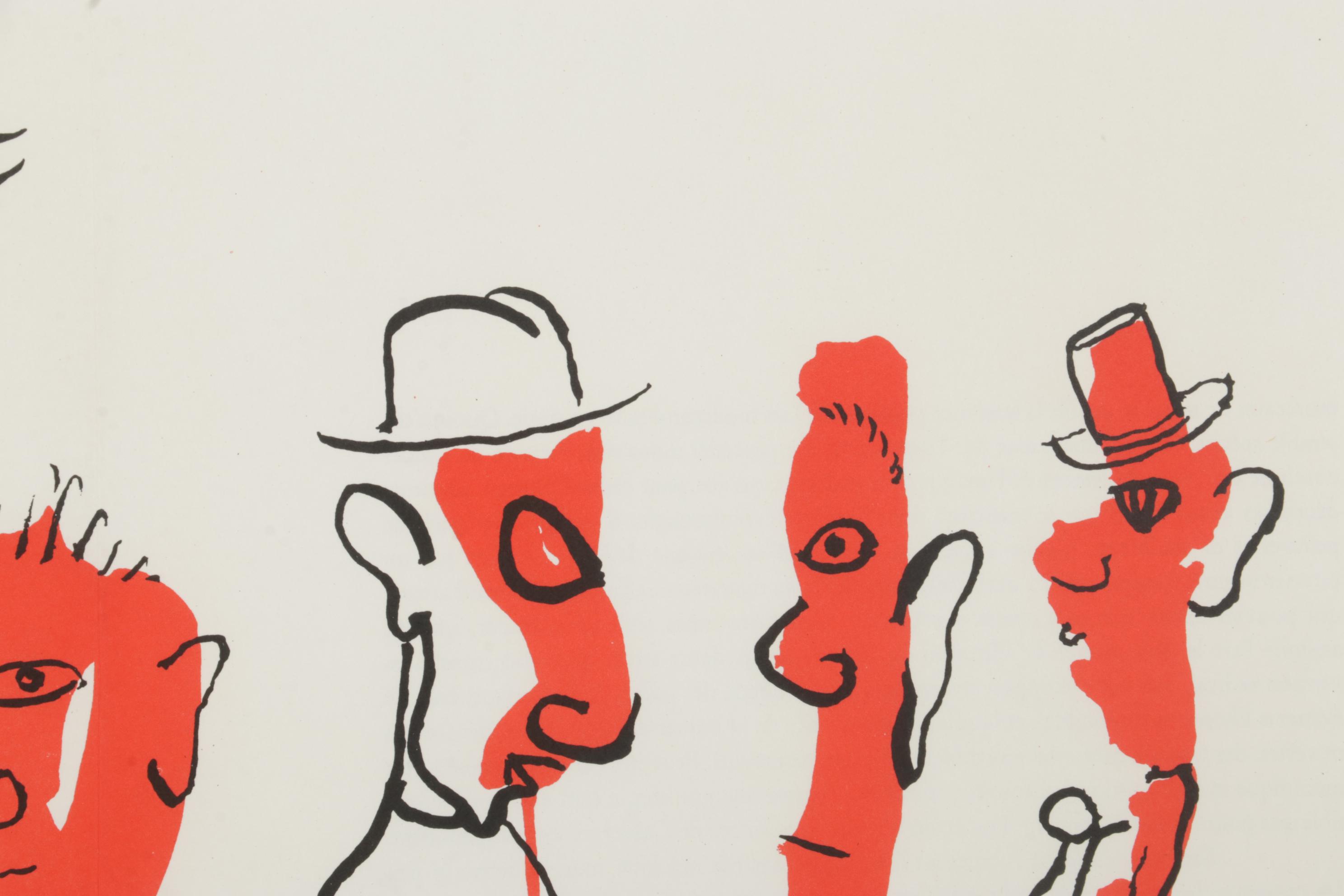 Alexander Calder Double-Page Color Lithograph for "Derrière le Miroir," 1966