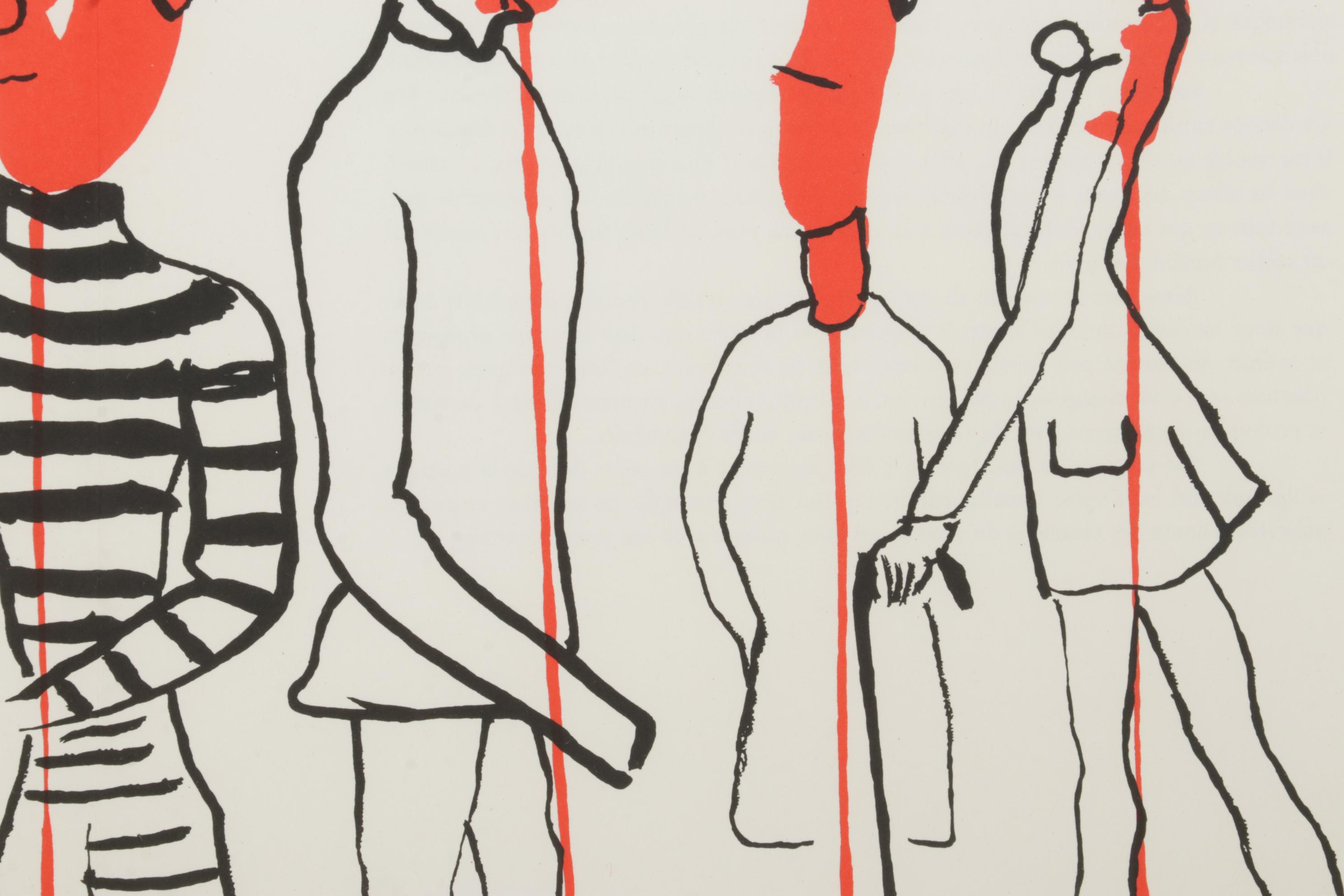 Alexander Calder Double-Page Color Lithograph for "Derrière le Miroir," 1966