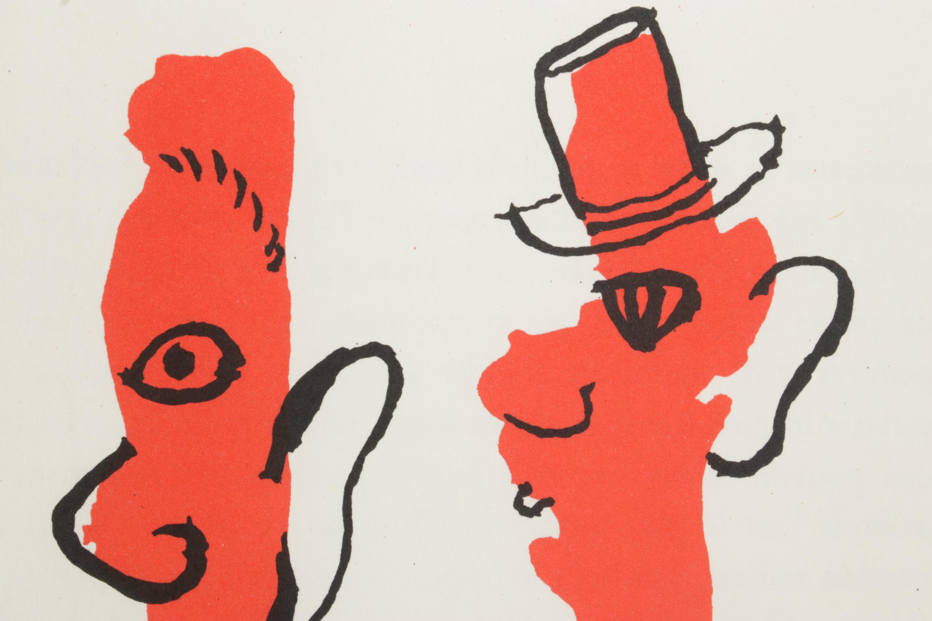 Alexander Calder Double-Page Color Lithograph for "Derrière le Miroir," 1966