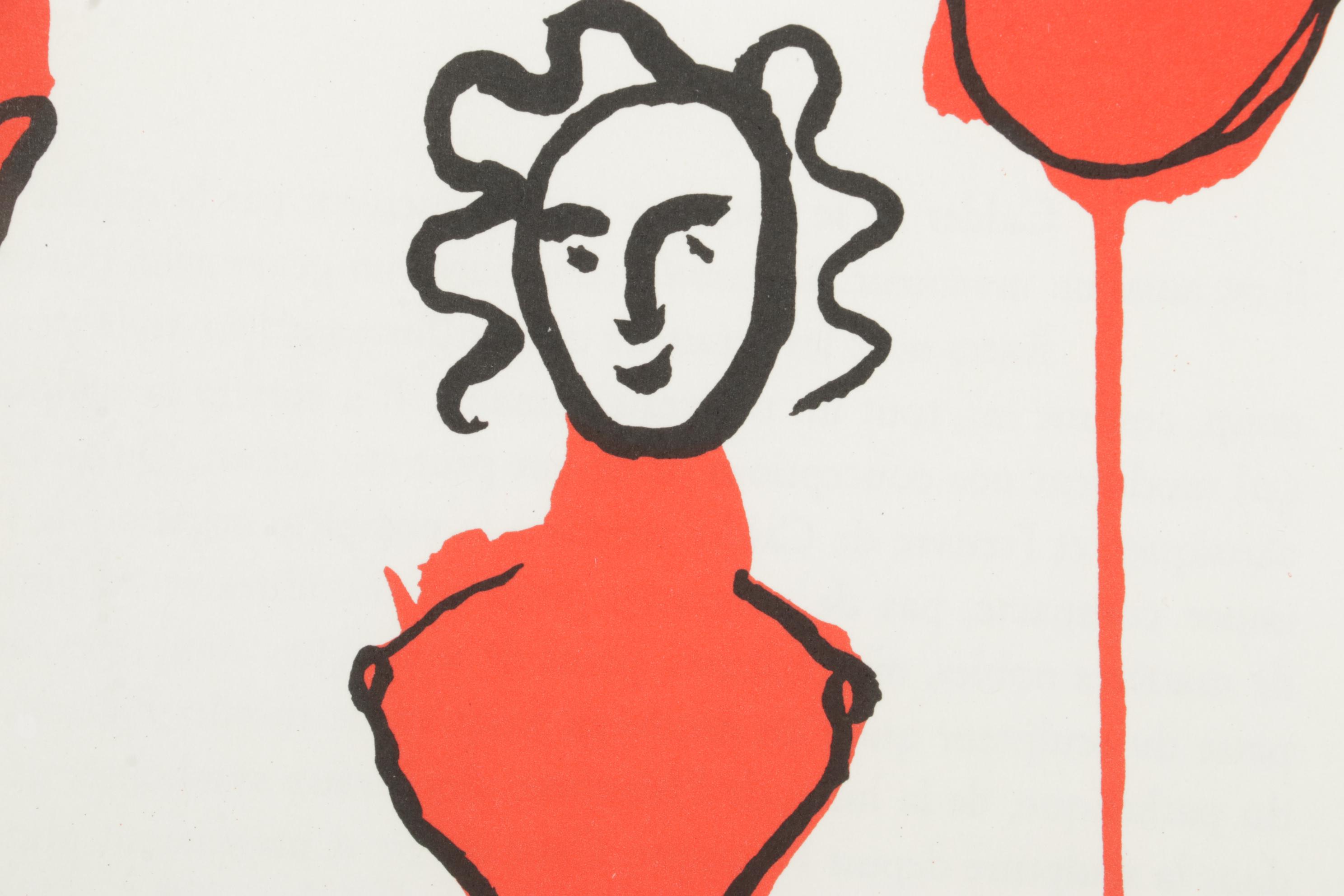 Alexander Calder Double-Page Color Lithograph for "Derrière le Miroir," 1966