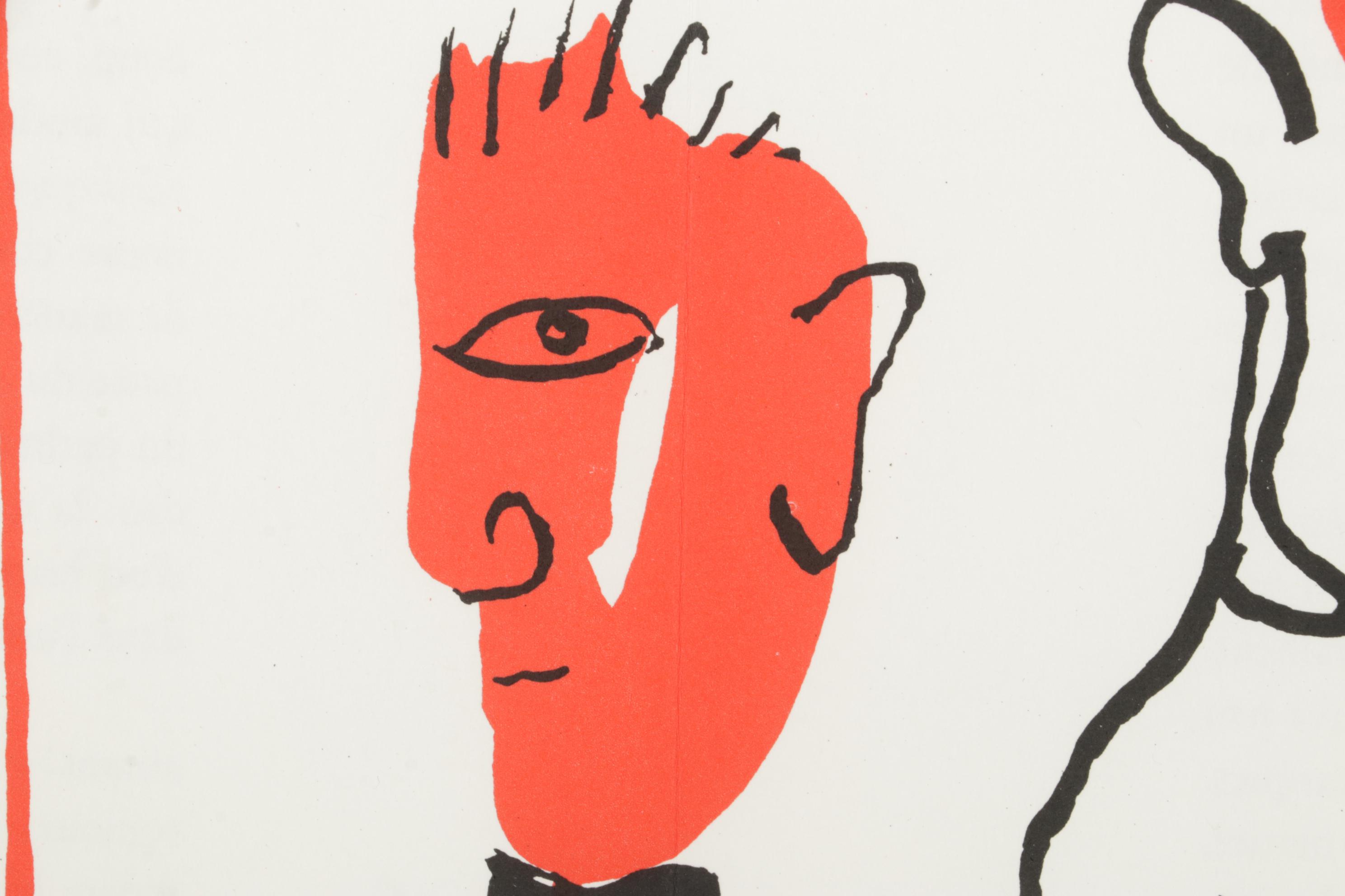 Alexander Calder Double-Page Color Lithograph for "Derrière le Miroir," 1966