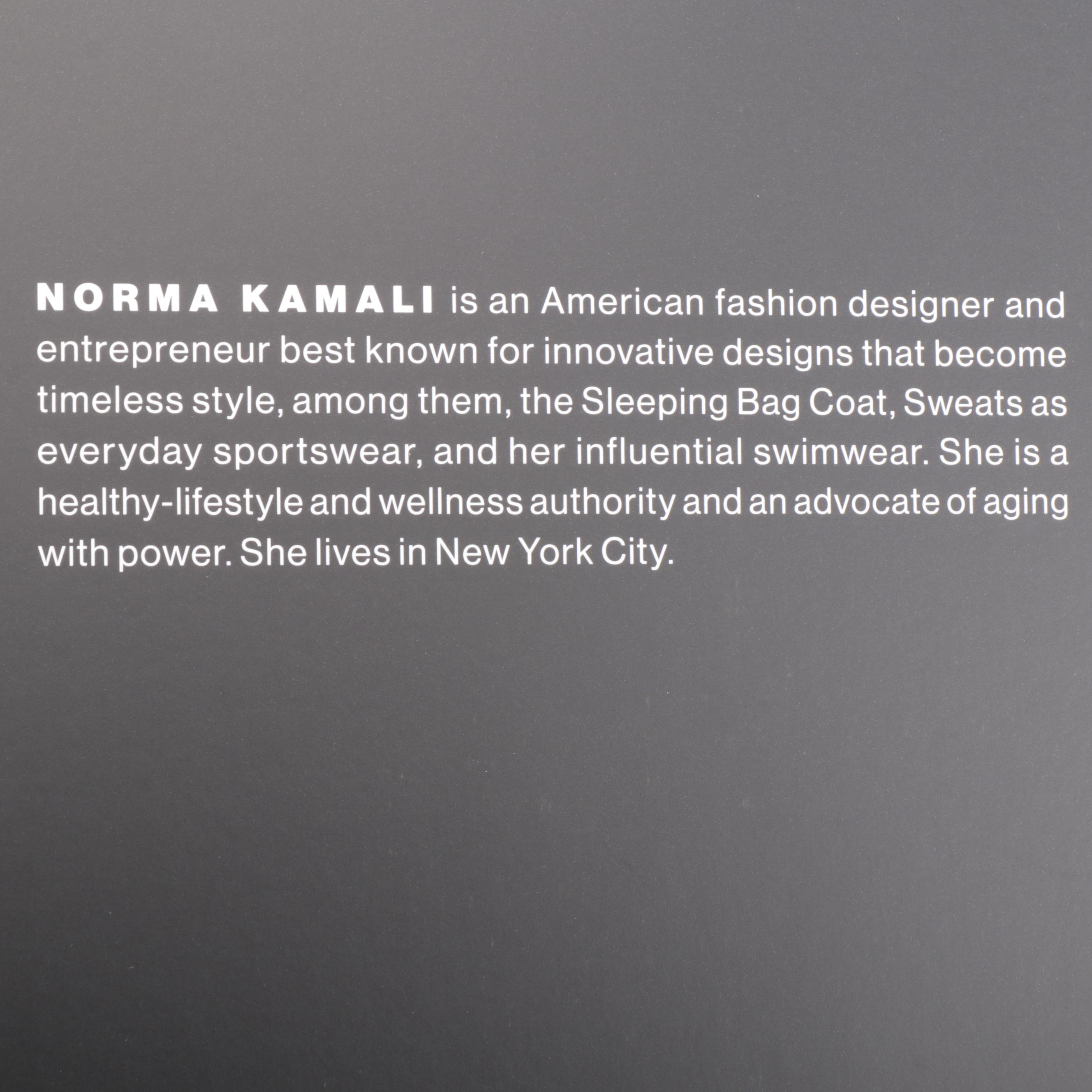 Norma Kamali Patterned OMO Jacket with Signed "I Am Invincible" Book