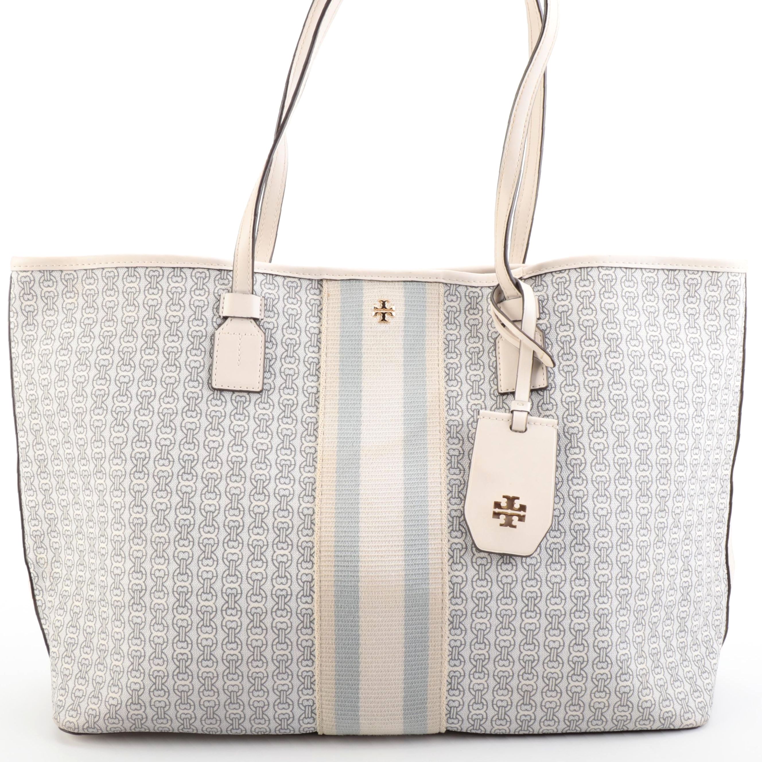 Tory Burch Gemini Link Coated Canvas Tote