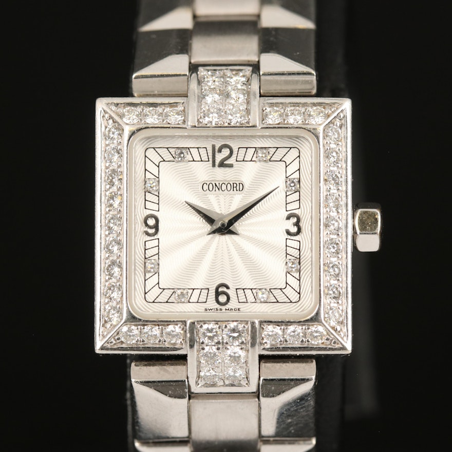 Concord LaScala 18K 1.04 CTW Diamond Wristwatch