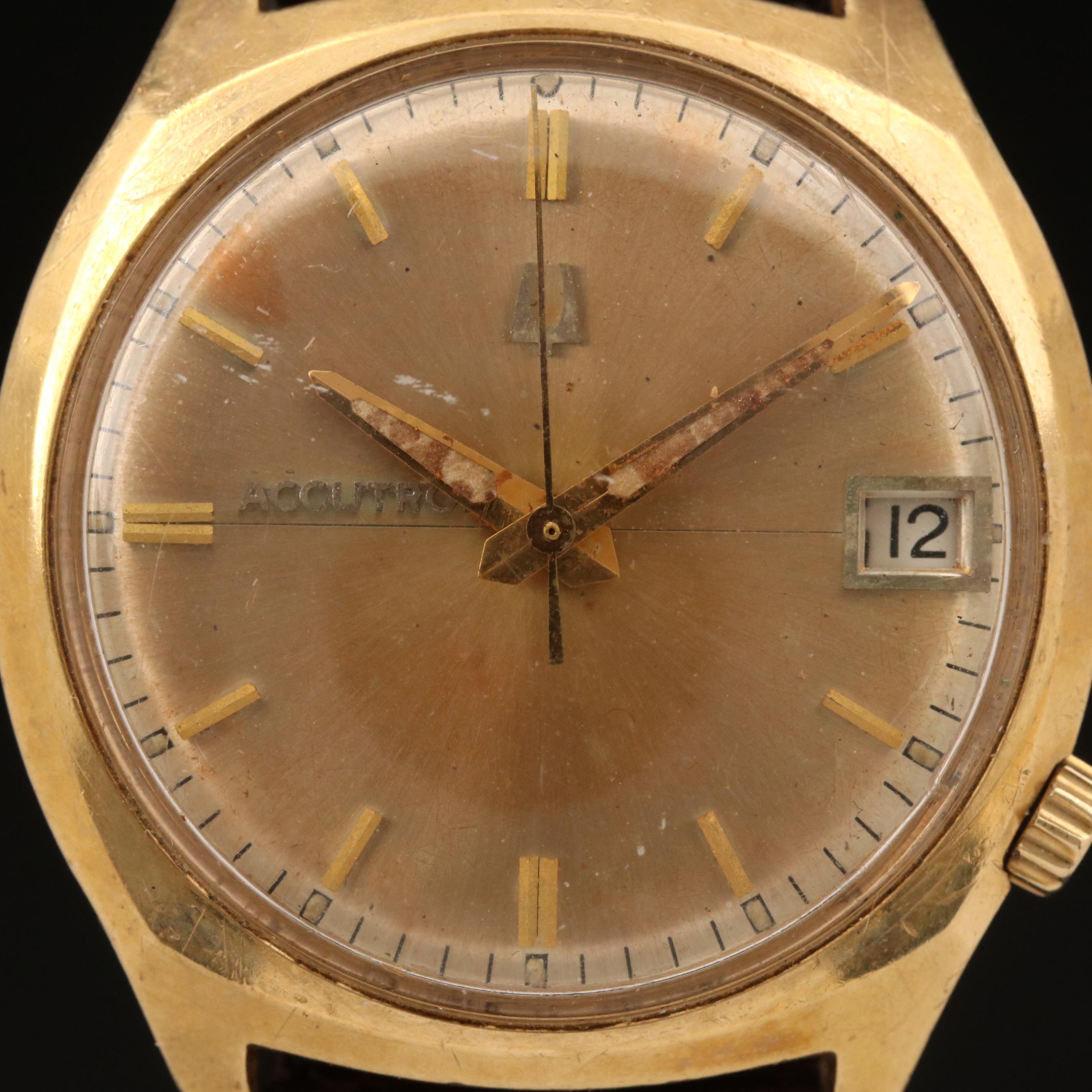 14K Bulova Accutron Watch