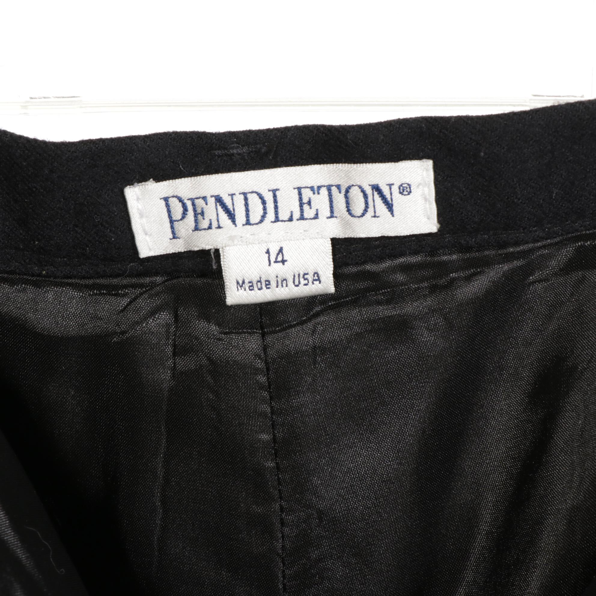 Pendleton Wool Slacks with Belle Badgley Jacket and Amuleti Dress