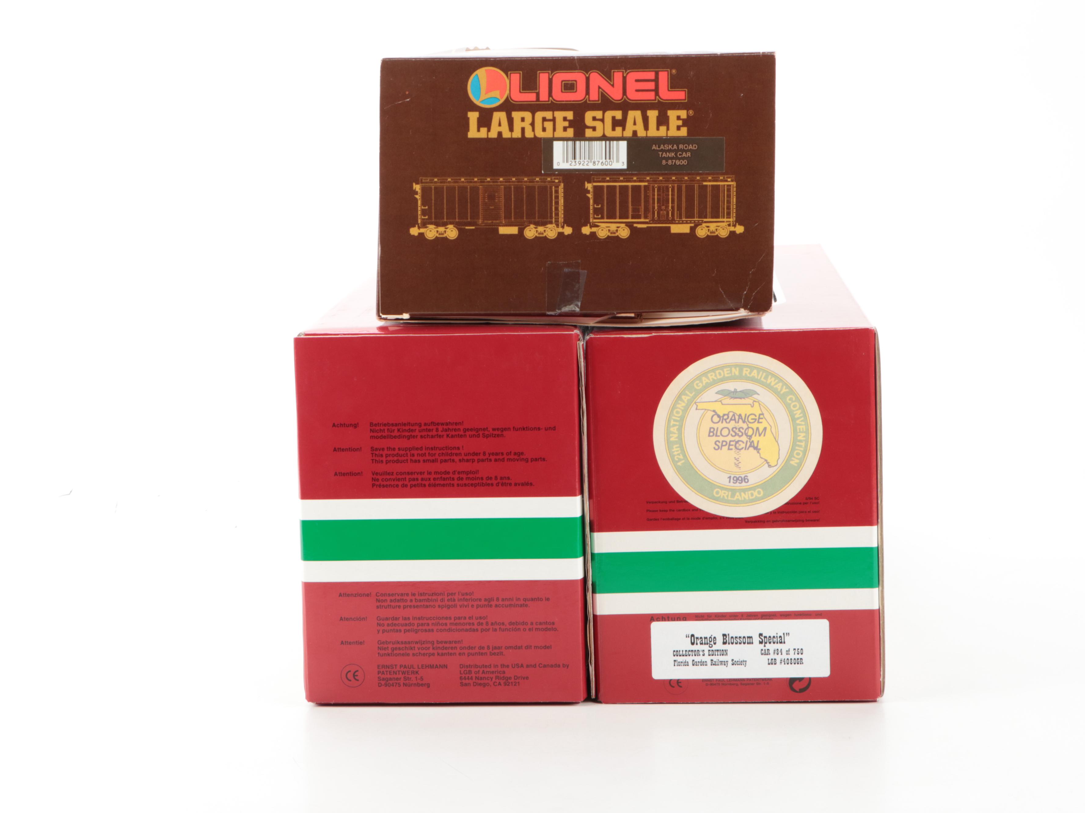 Lionel, Lehmann-Gross-Bahn G Scale Model Railway Alaska RR, Other Tankers