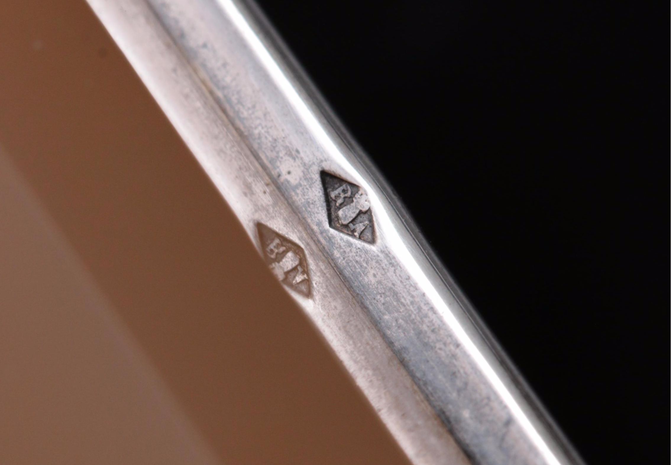 Cartier Art Deco 800 Silver and Chalcedony St. Christopher Dashboard Plaque