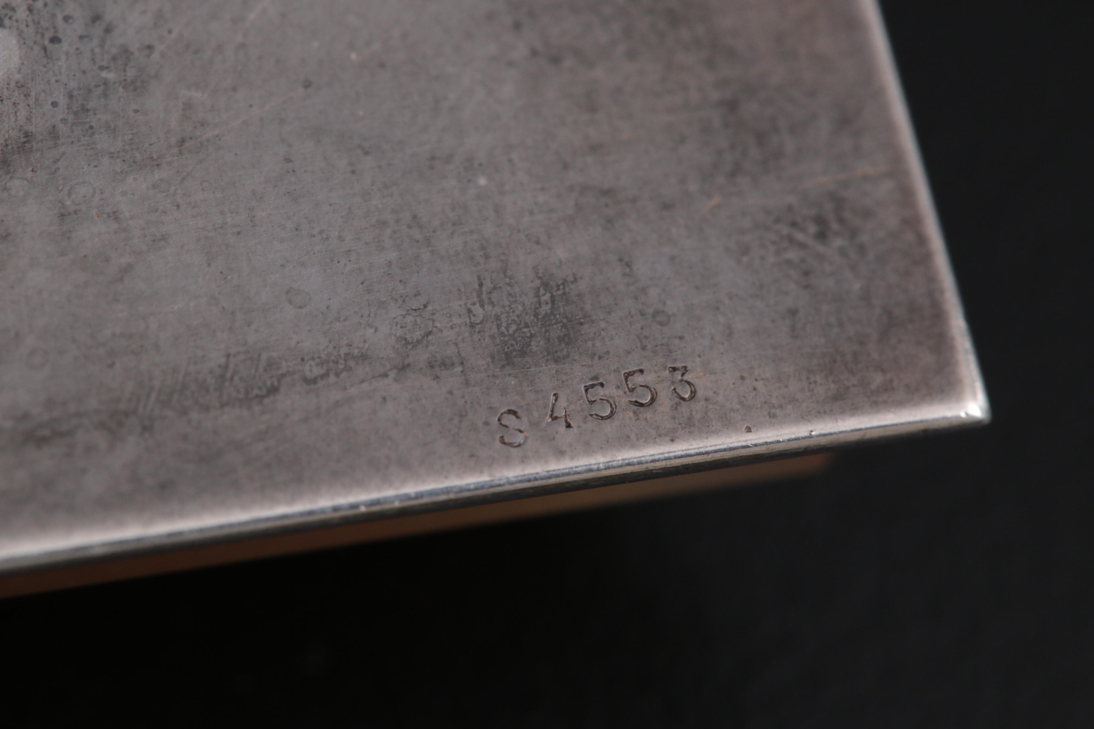 Cartier Art Deco 800 Silver and Chalcedony St. Christopher Dashboard Plaque