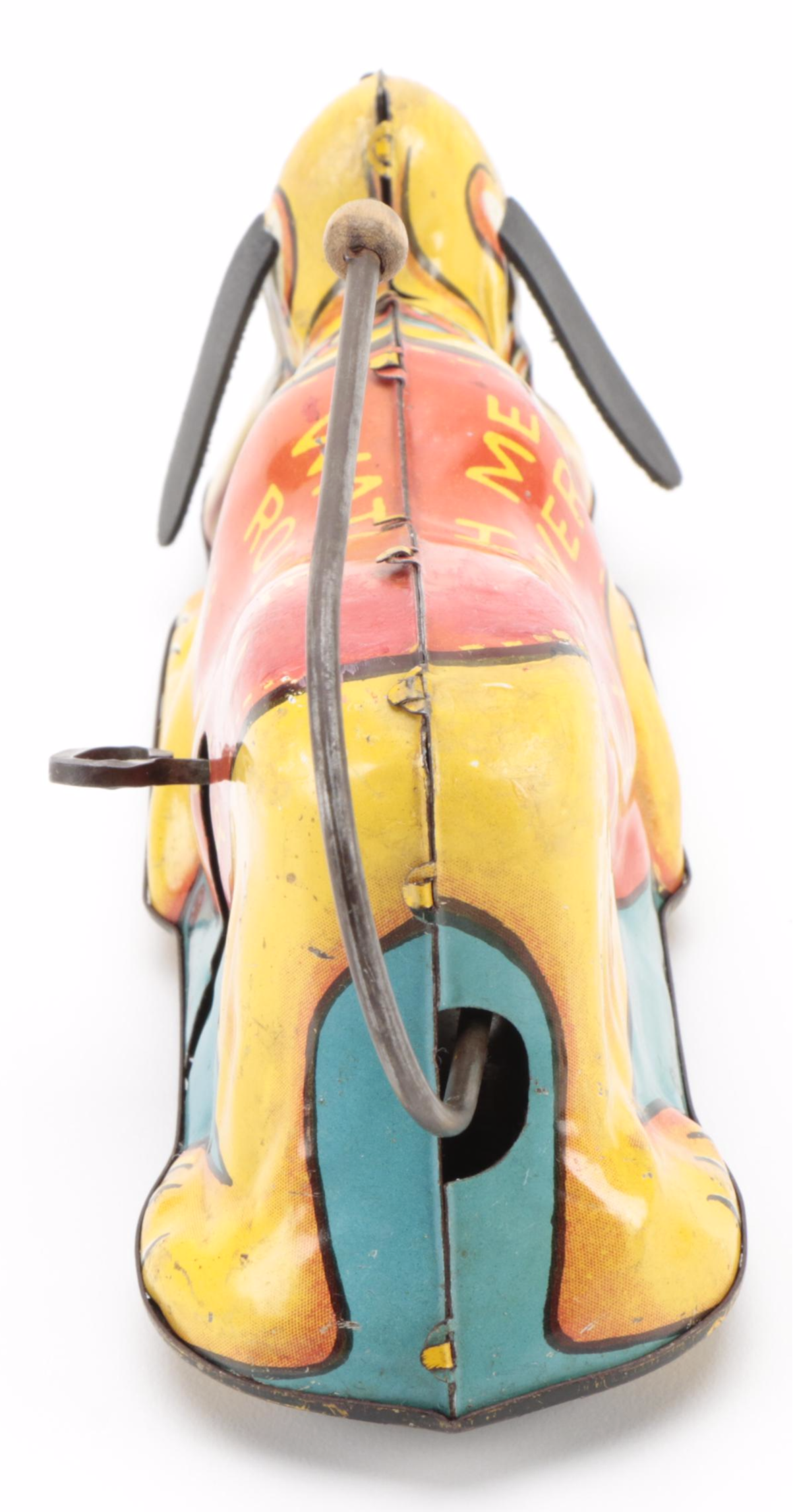 Marx Toys Walt Disney Pluto Tin Lithograph Roll Over Wind Up Toy, 1939
