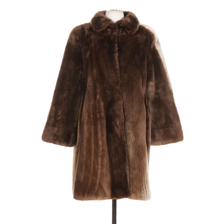 Sheared Beaver Fur Coat From Alixaudre Furs