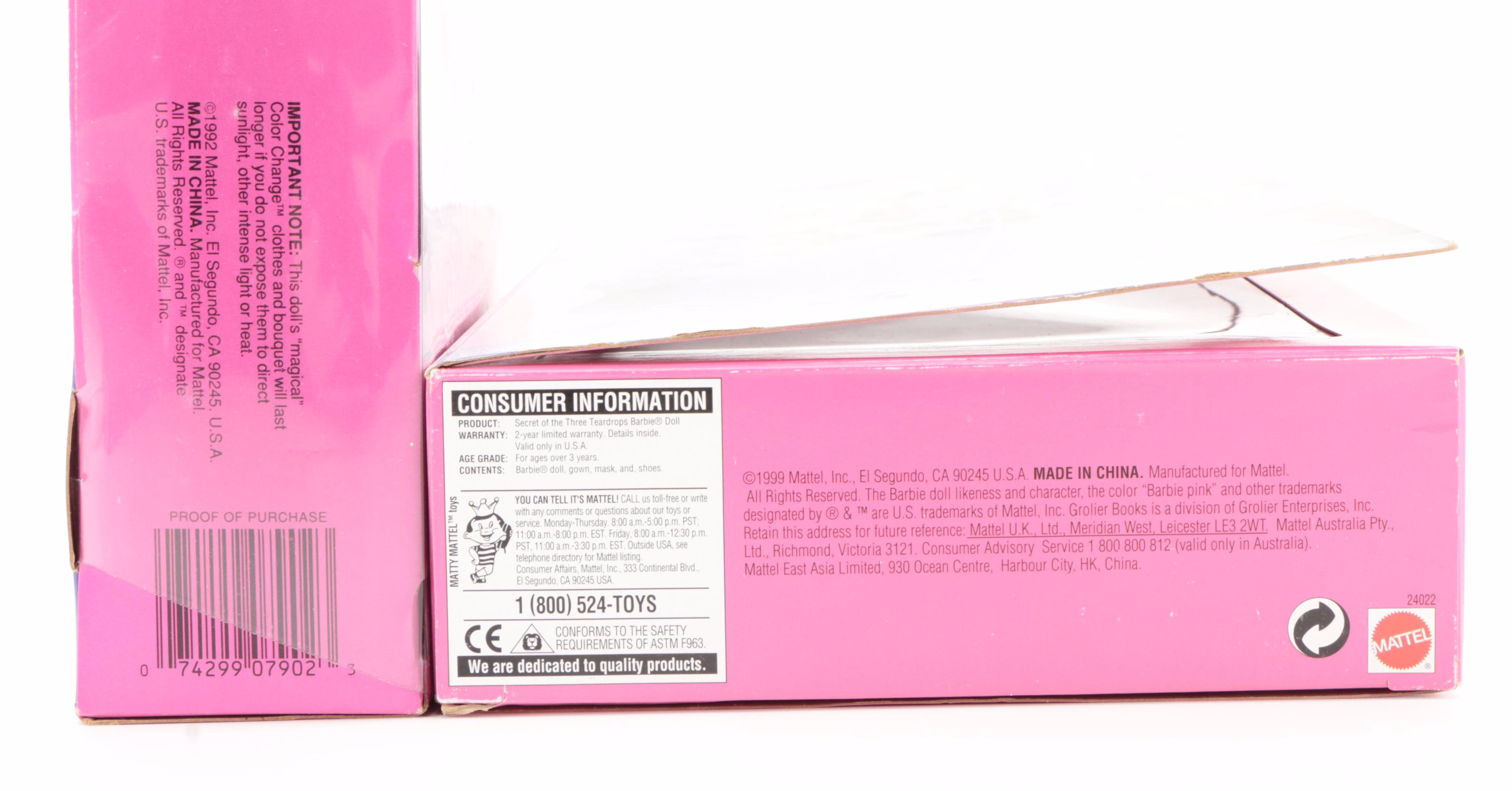 Mattel "Secret Hearts" Barbie and Ken Dolls with Other Barbie and Ken Dolls