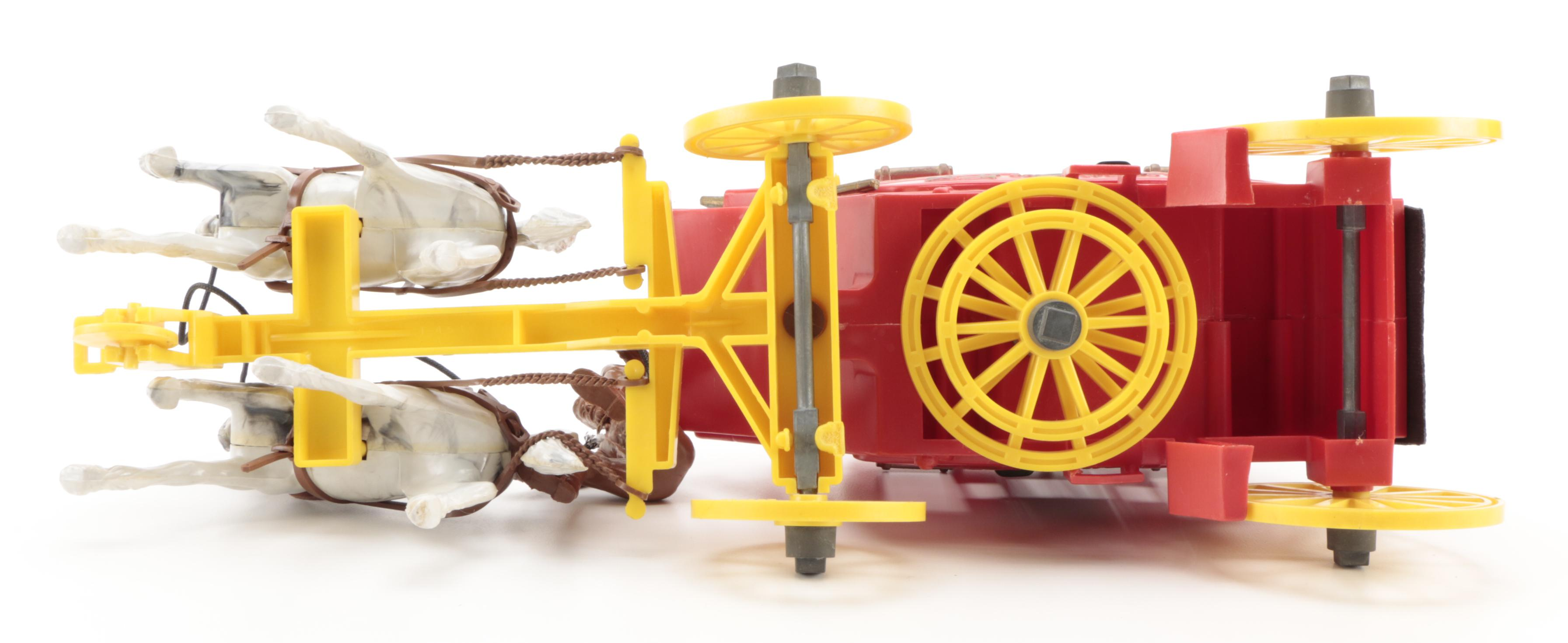 Tim Mee Toy "Wild West Playset" with Other Toy Stage Coach, Mid to Late 20th C.