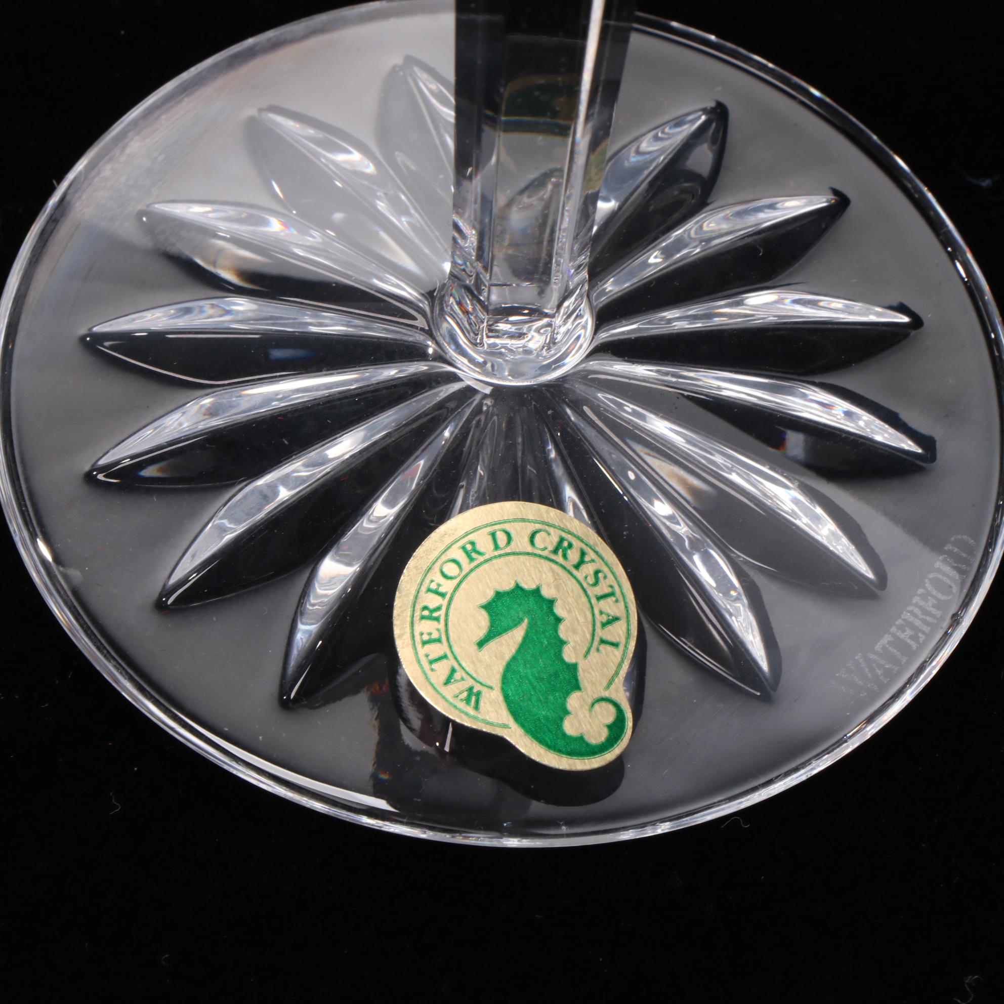 Waterford Limited Edition "Twelve Days of Christmas" Crystal Flutes in Trunk