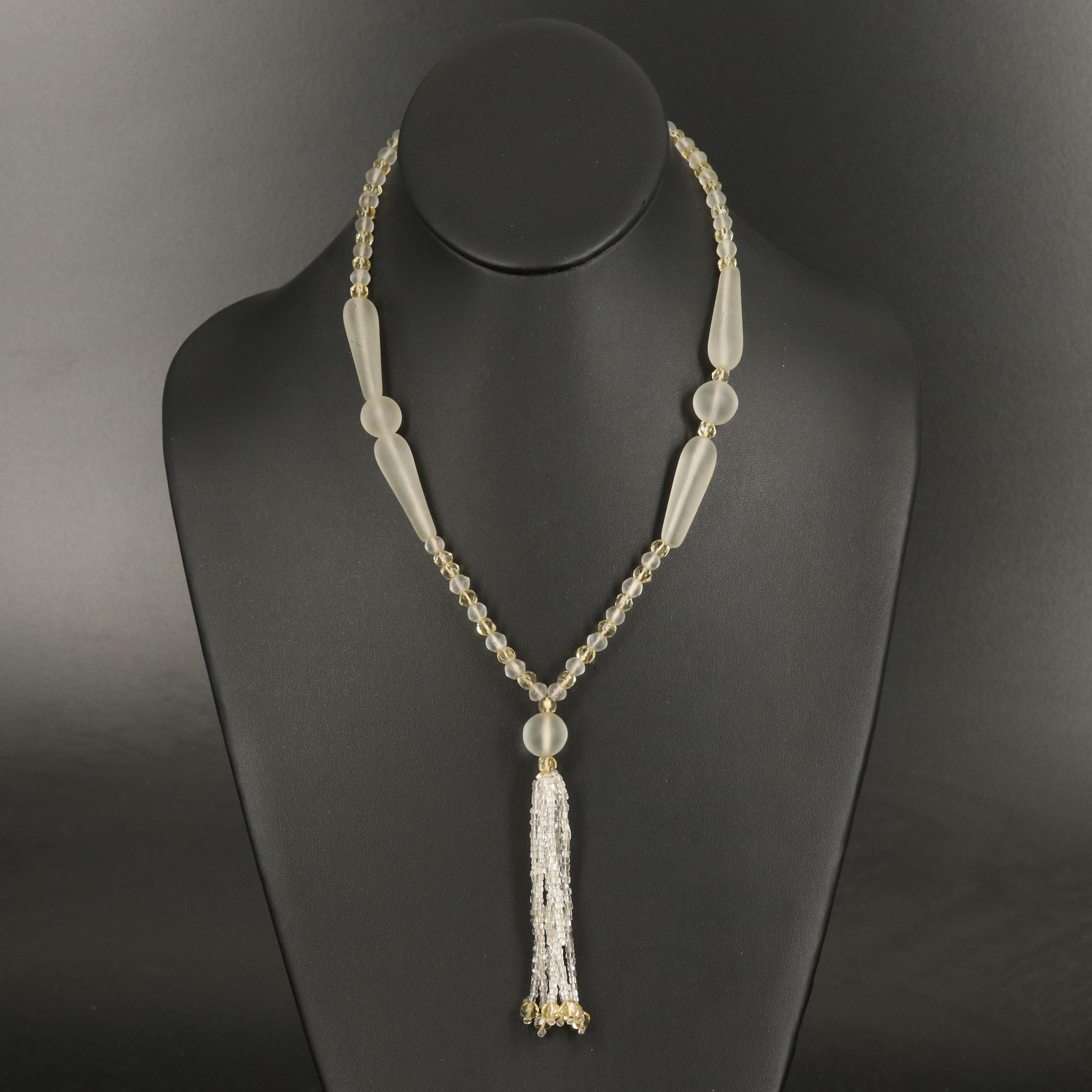 Vintage Glass Sautoirs