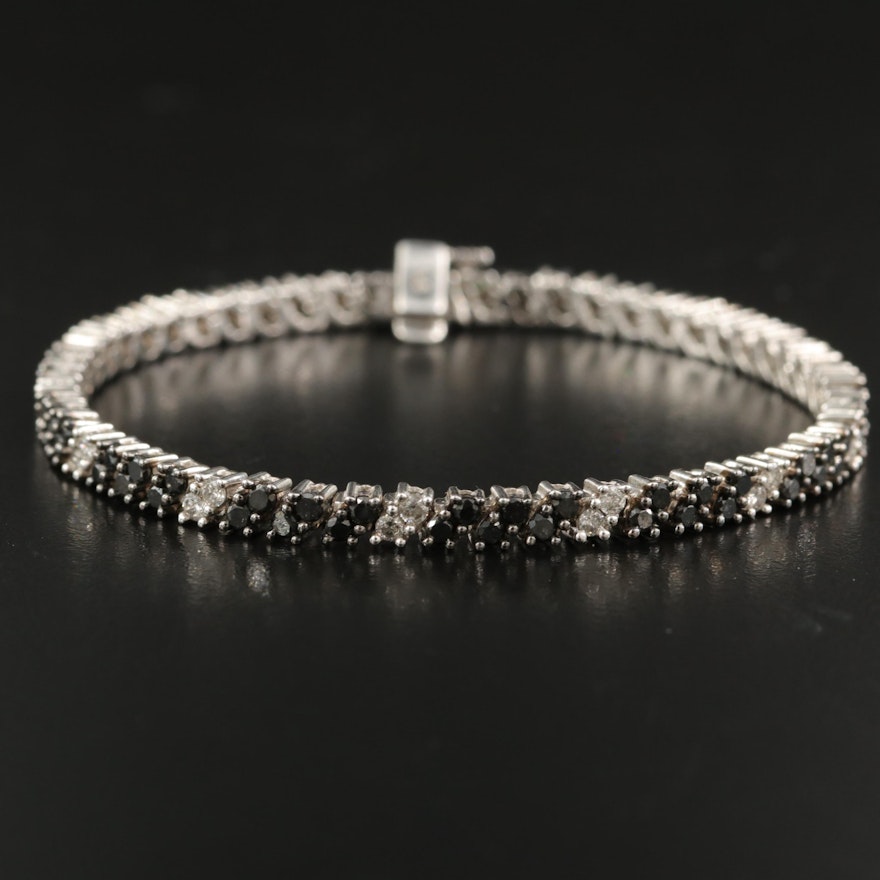 10K 3.83 CTW Diamond Tennis Bracelet